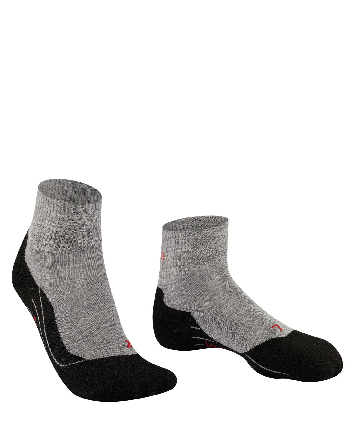 Falke hombre TK5 Short calcetines para senderismo amortiguación ligera antiampollas transpirable secado rápido regulación del clima antiolores lana hilo funcional 1 par