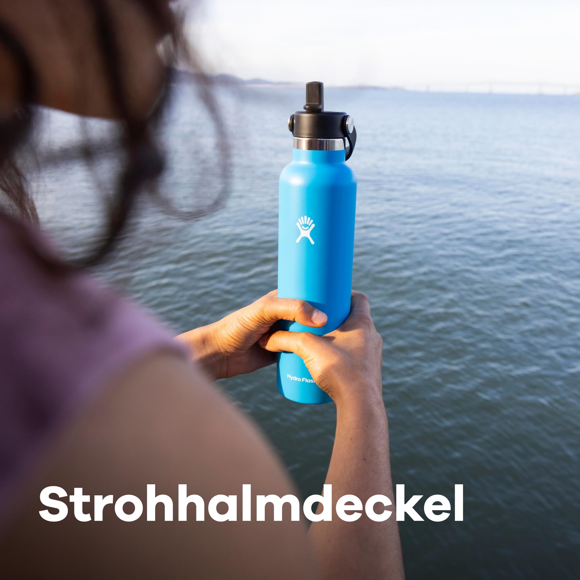 Hydro Flask – Standard Flex Straw Cap 621 ml (21 oz) Flasche – Edelstahl, auslaufsicher, passend für die meisten Becherhalter – Isoliert, 24 Std. kalt – Agave | Auslaufsichere, isolierte Edelstahlflasche für kalte und heiße Getränke. Perfekt für unterwegs