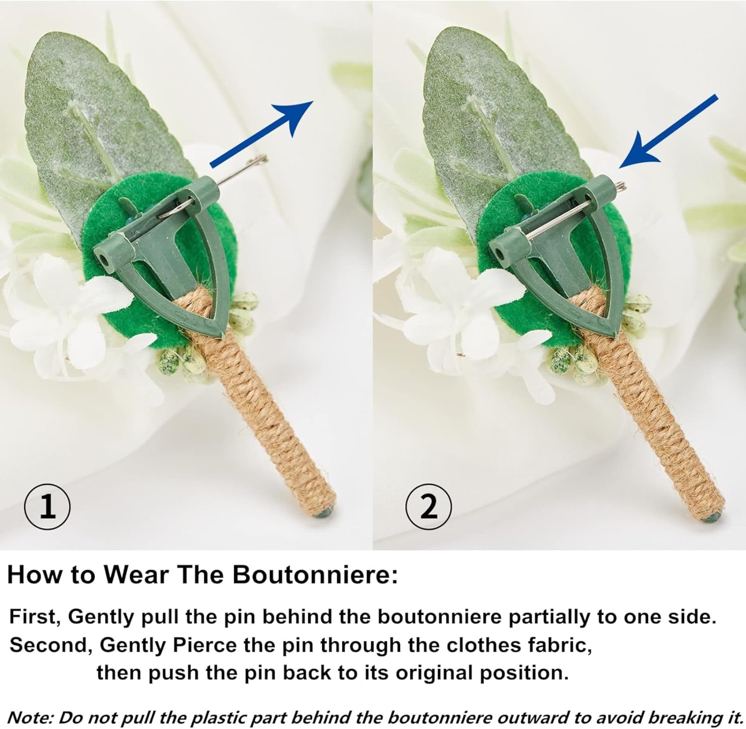 Meldel Ivory Wedding Bouquets for Bride Bridesmaid with Corsage and Boutonniere Set, 8 Inch White Champagne Artificial Roses Flowers Bridal Bouquet for Wedding Church Decoration,Ceremony, Anniversary - Image 8