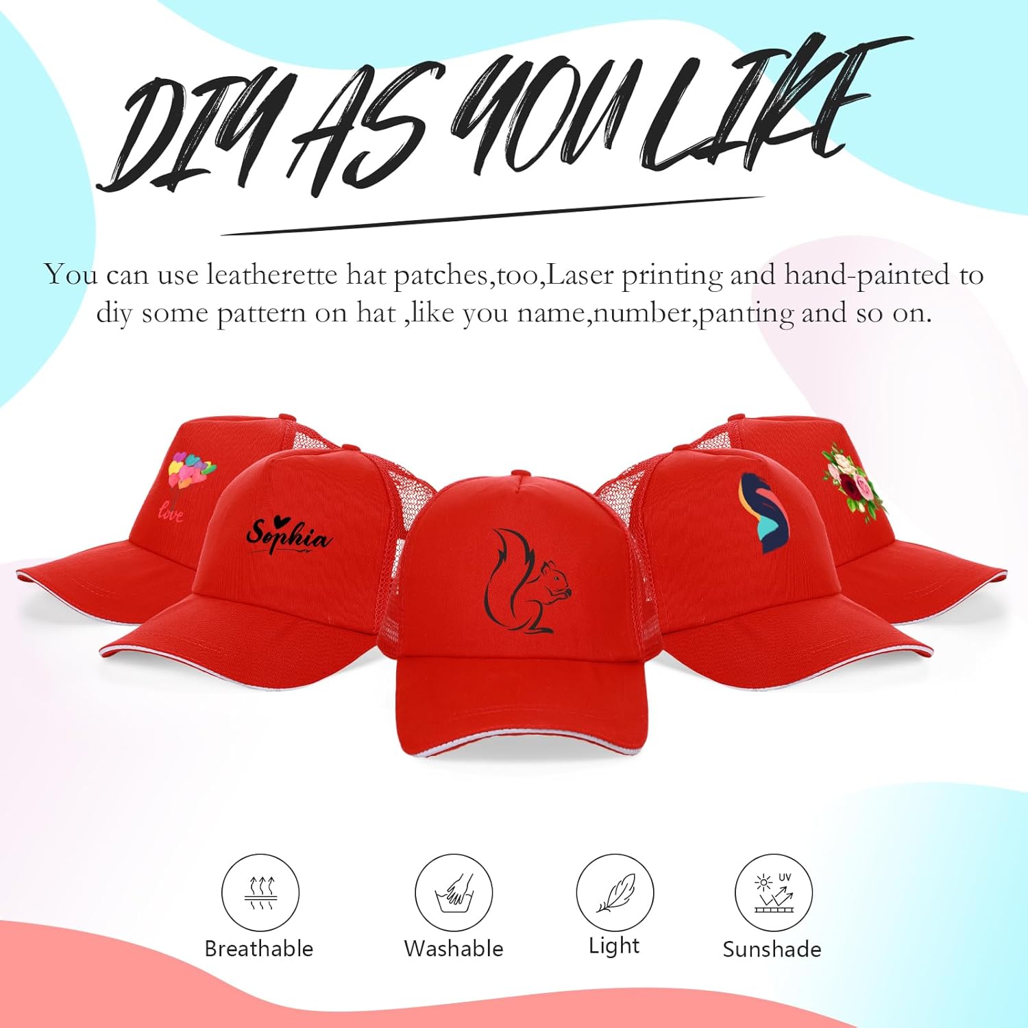 50 Pcs Blank Trucker Hats Bulk Unisex Sublimation Hat Baseball Cap Trucker Cap with Adjustable Snapback for Men Women - Image 5