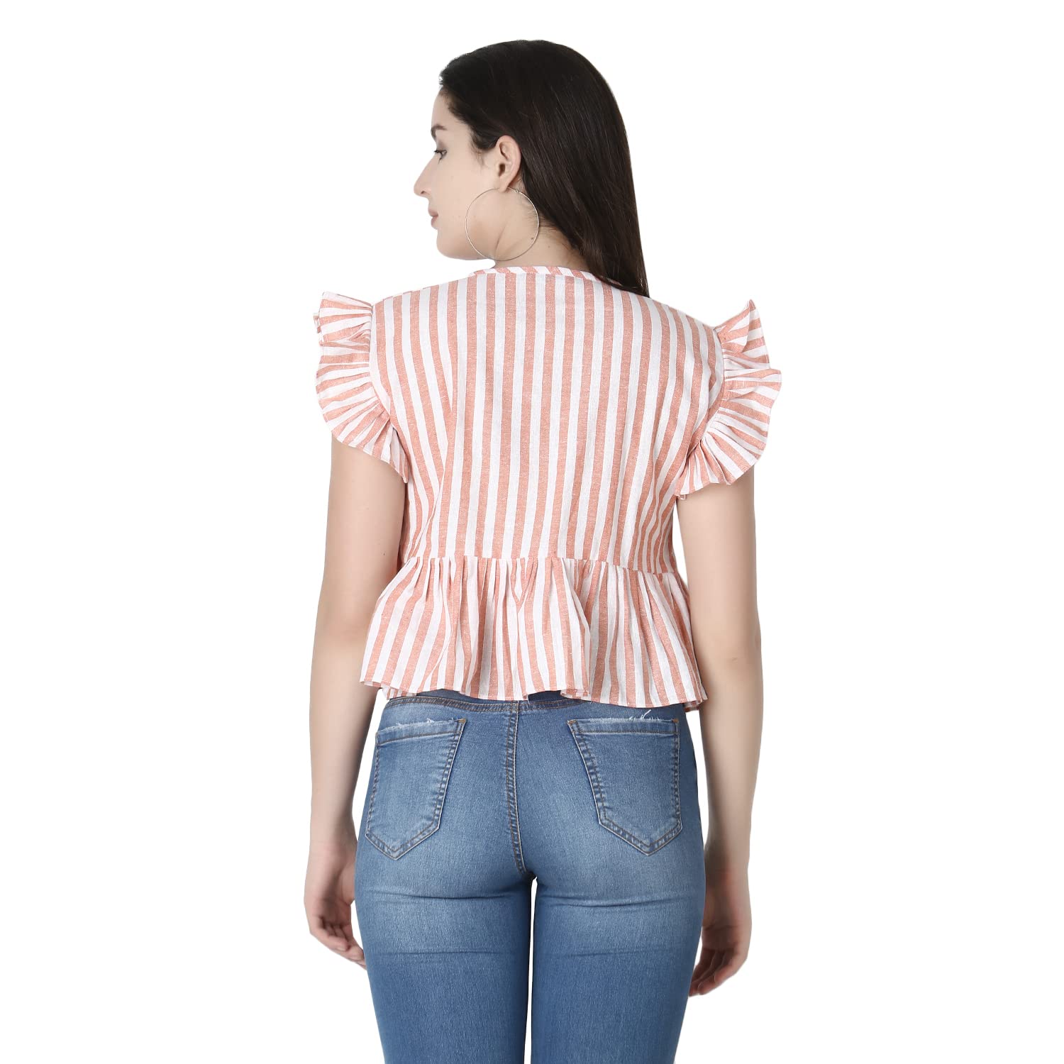 GRECIILOOKS Camisetas de algodón para mujer, informal, estampadas, básicas, de verano, corte regular