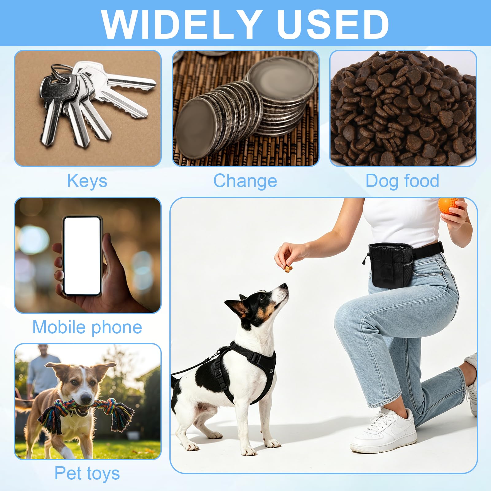 Porta Premietti per Cani, Addestramento Cani Accessori, Sacchetti per Alimenti E Snack per Cani, Adatti per L'addestramento dei Cuccioli O Le Escursioni All'aperto