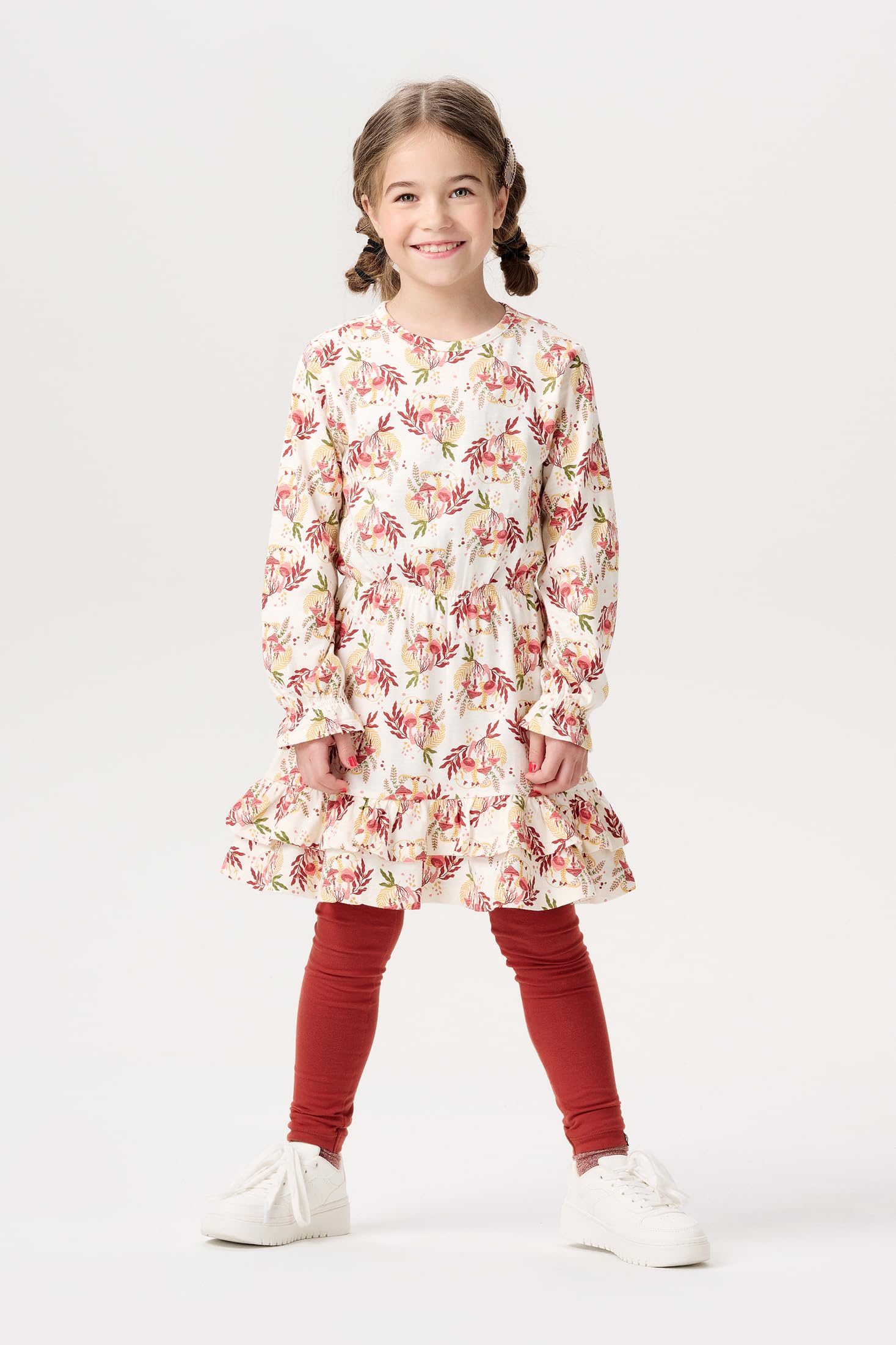 Noppies Sukienka do zabawy Dziewczynki Girls Dress Jordon Long Sleeve Allover Print