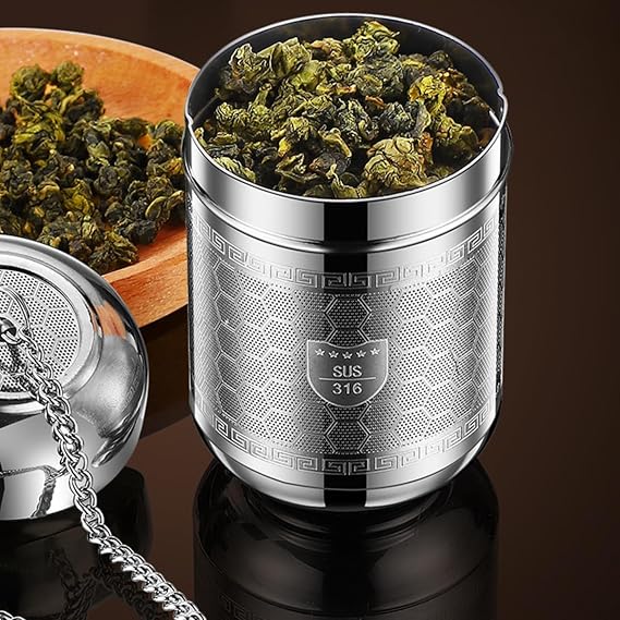 Tea Strainers for Loose Tea, 316 Extra Fine Mesh Tea Straine for Tea Steeper Tea Strainer Accessories Stainless Steel Tea Filter for Black Tea, Green Tea, Leaf Loose Tea, Rooibos