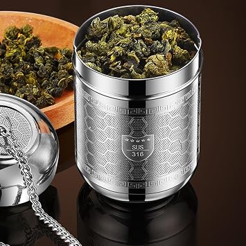 Tea Strainers for Loose Tea, 316 Extra Fine Mesh Tea Straine for Tea Steeper Tea Strainer Accessories Stainless Steel Tea Filter for Black Tea, Green Tea, Leaf Loose Tea, Rooibos