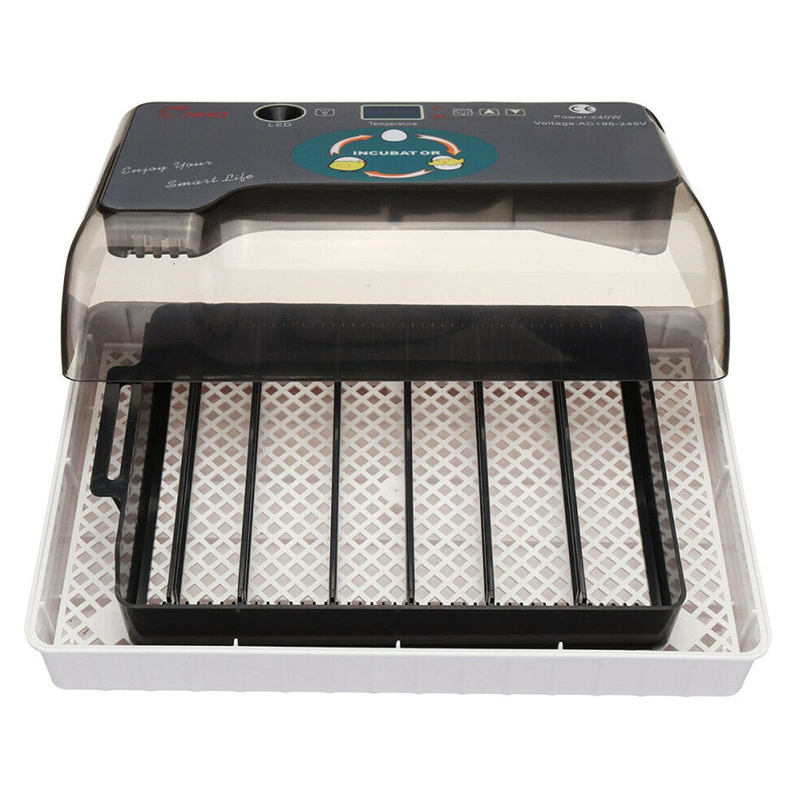 Incubatrice automatica per uova incubatrice automatica completamente automatica incubatrice incubatrice 12 uova, illuminazione a LED resistente all'umidità