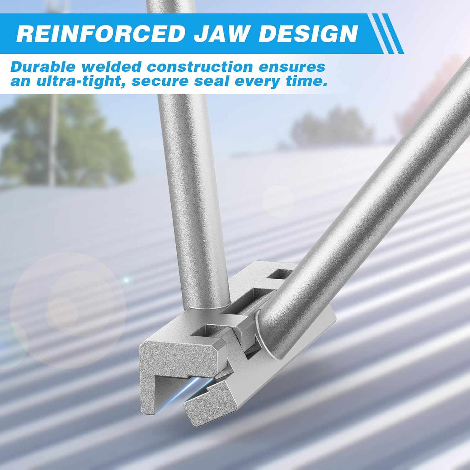 Heavy Duty Hand Seamer and Sheet Metal Bender - Professional Metal Bending Tool for Efficient Seaming and Bending Metal Edges (475)(silvery)