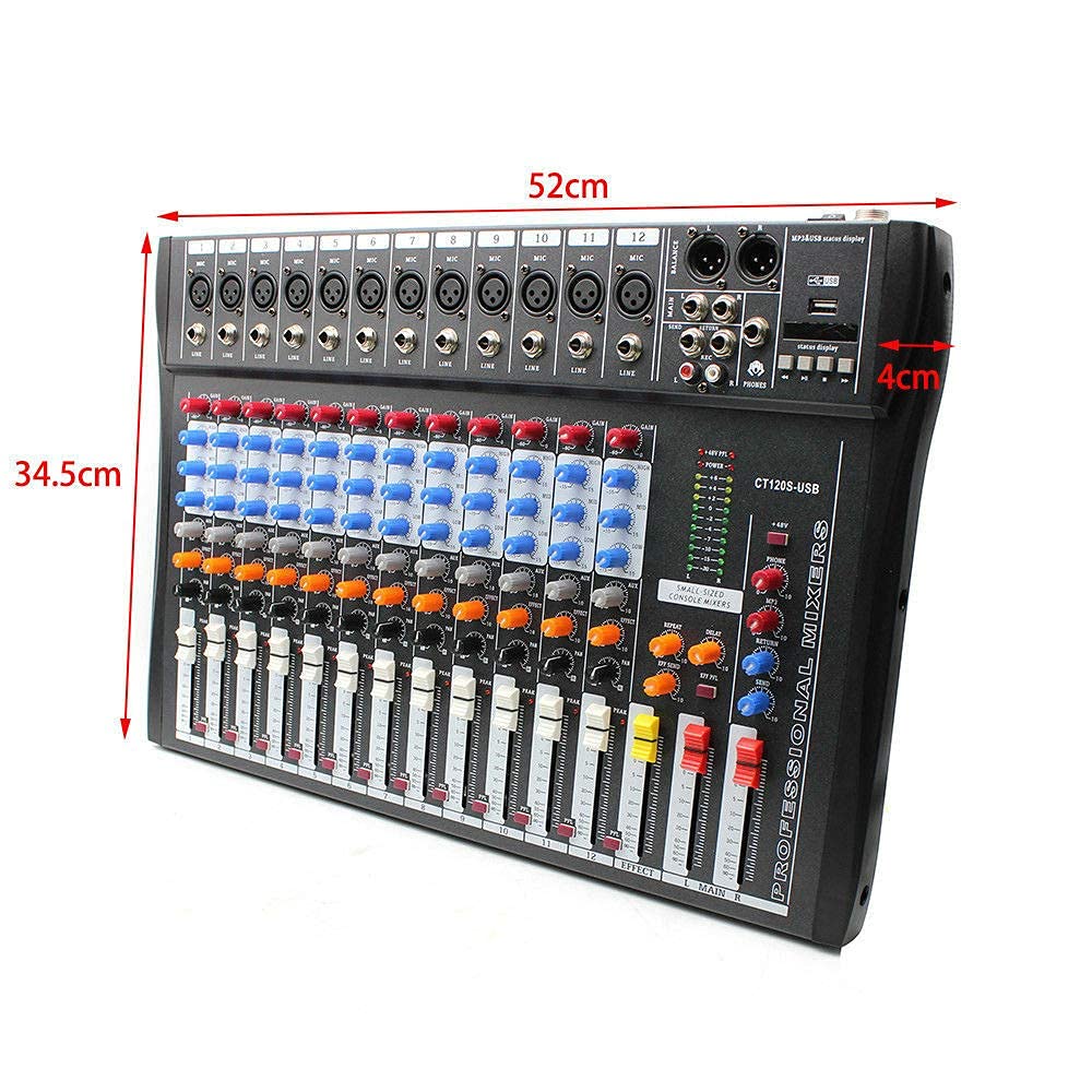 Amazon | CT120S-USB スタジオオーディオミキサー 12チャンネル