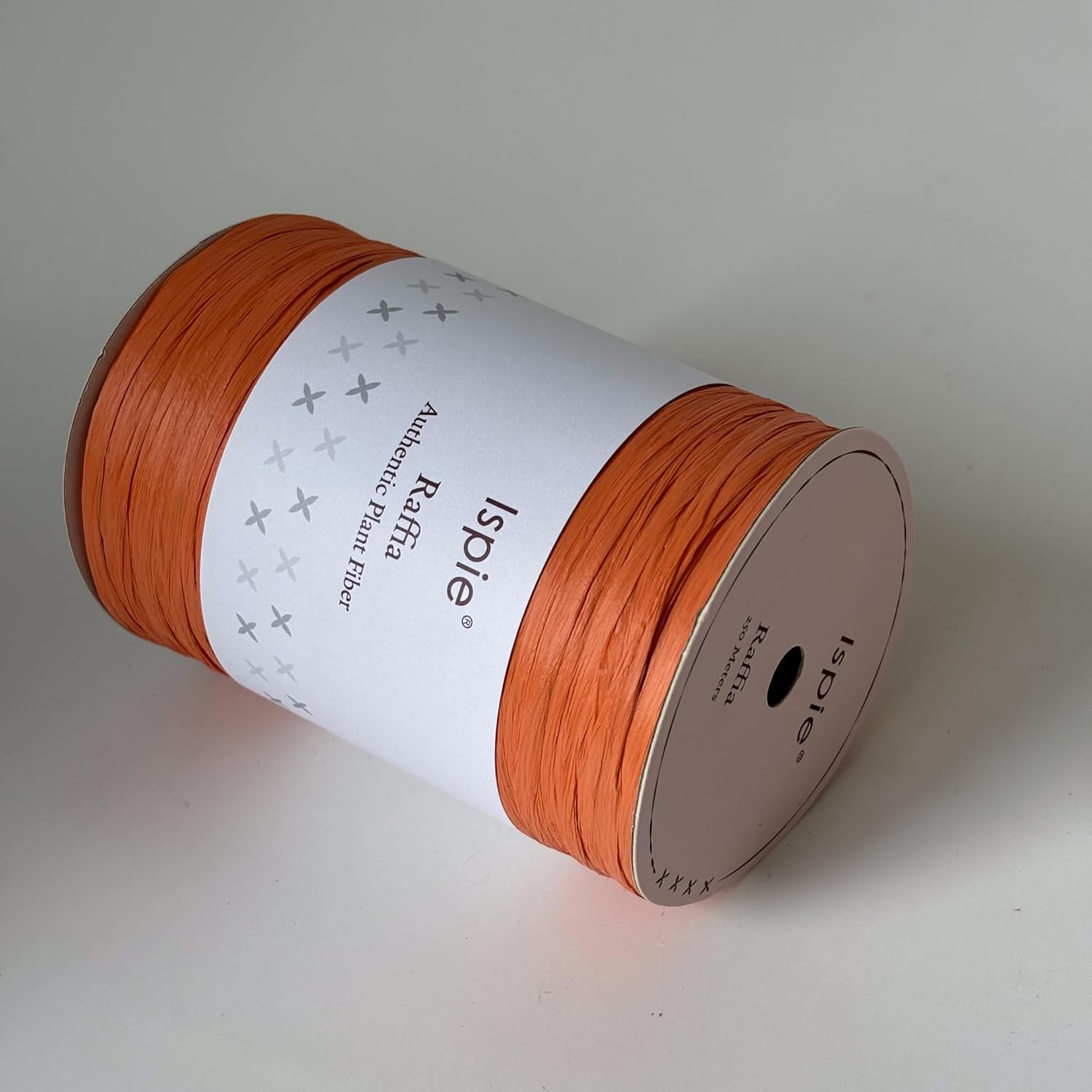 Raffia Yarn for Crochet, Not Paper Genuine Rayon Raffia 1/4'' 270 Yards (Orange)