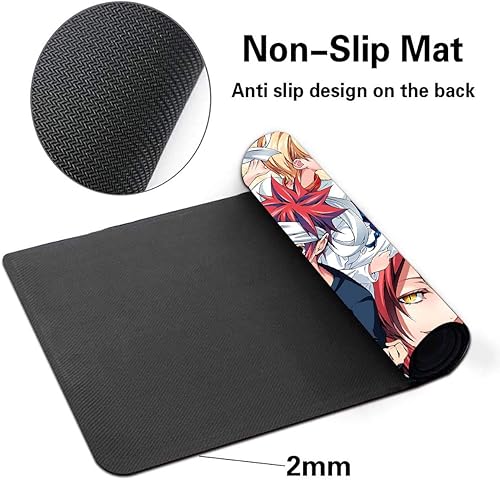 Miniatura 4 de Food Wars Mouse pad Shokugeki no Soma Alfombrilla de ratón Anime Mouse pad Gaming Mouse pad Gaming pad Laptop pad XL Teclado pad 132