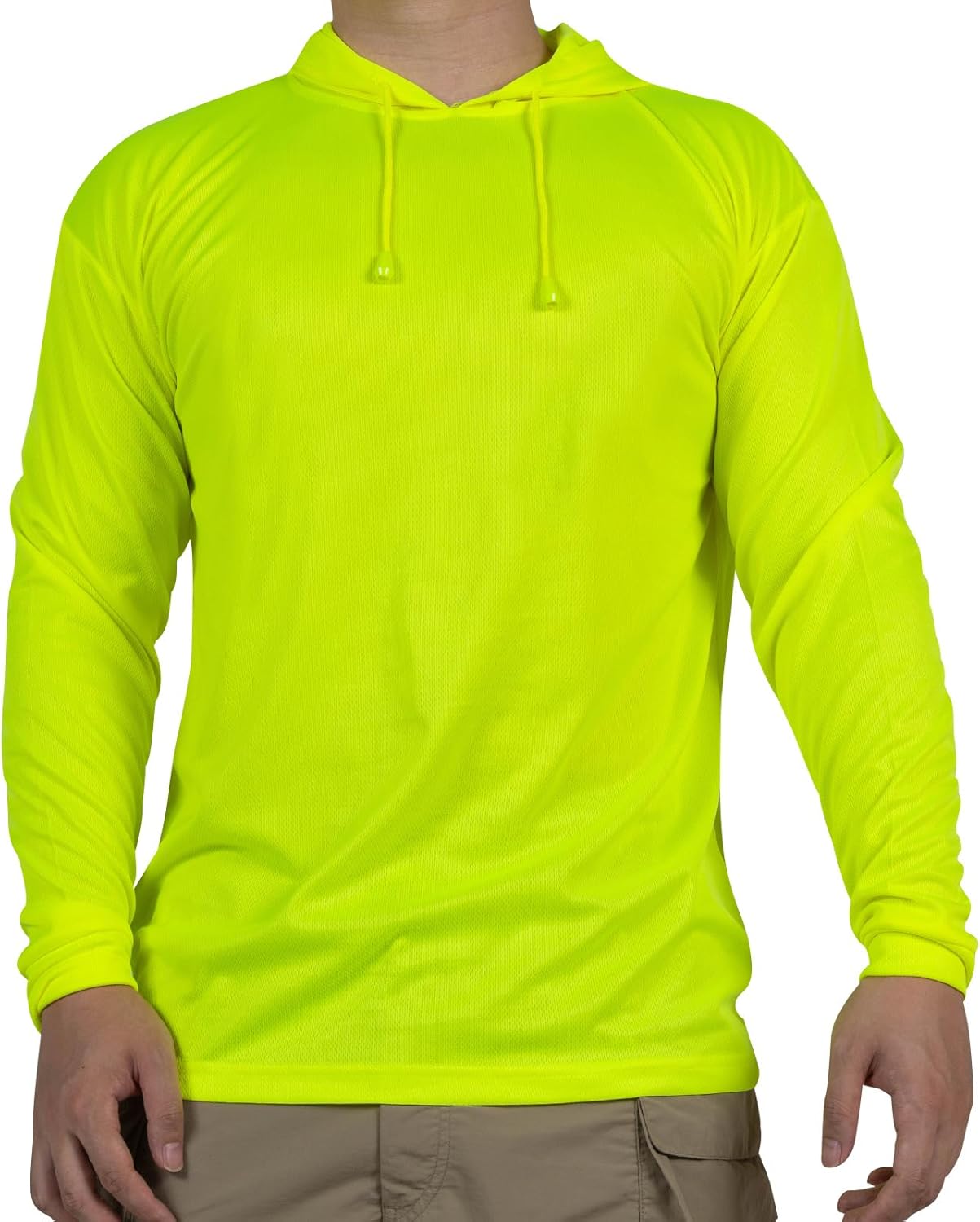 3PCS Hi Vis Safety Reflective Shirts with Long Sleeve Work Construction High Visibility Hoodie for Men - Image 2