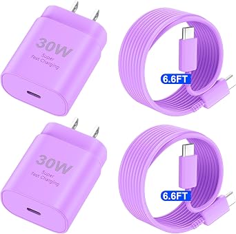 Phone 17 16 Pro Max Charger Fast Charging Block, 30W Phone 17/16 Pro Max USB C Fast Charger with 6.6FT Type C Fast Charging Long Cable Cord for i.Phone 17 Pro Max/17 Pro/17/Air/16 Pro max/16 Pro/15