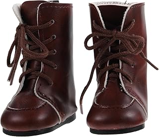 KOMBIUDA 1 Par De Botas De Boneca De 18 Polegadas Brinquedos Para Meninas Brinquedos De Boneca Decoração Para Casa Miniatura Bota De Chuva Sapatos De Noel Mini Sapatos De