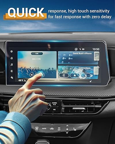 Vista 2 de YEE PIN Protector de pantalla antirreflejo Kicks 2025 para Nissan Kicks 2025 (SV, SR) Dual 12.3 pulgadas, protector de pantalla nano para Nissan
