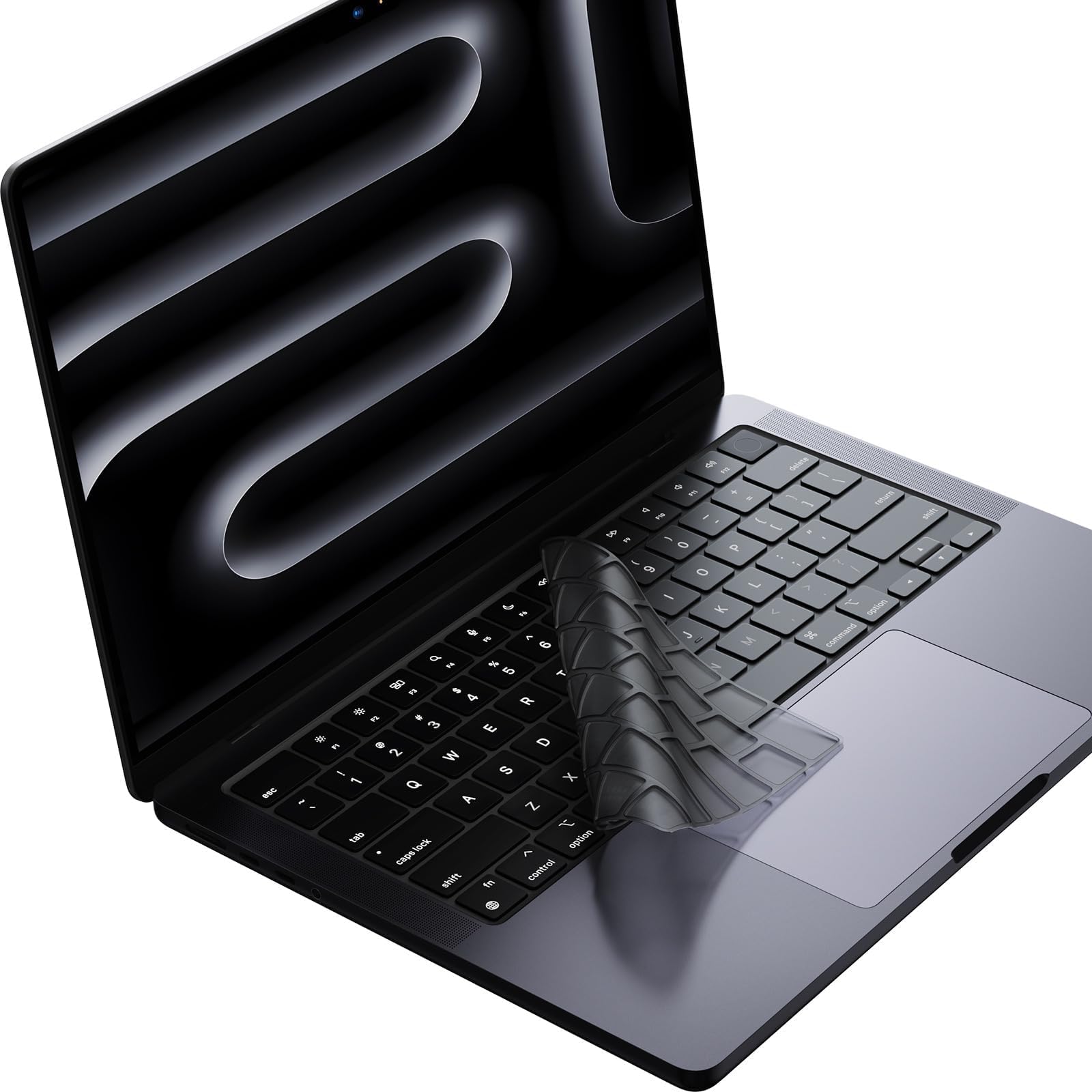 Soonjet Premium Transparent Keyboard Cover Protector, Ultra Thin Keyboard Skin for MacBook Pro 14" & 16" (M1/M2/M3 Pro/Max), MacBook Air 13" & 15" (M2), ARM Compatible, TPU Material, Translucent Color