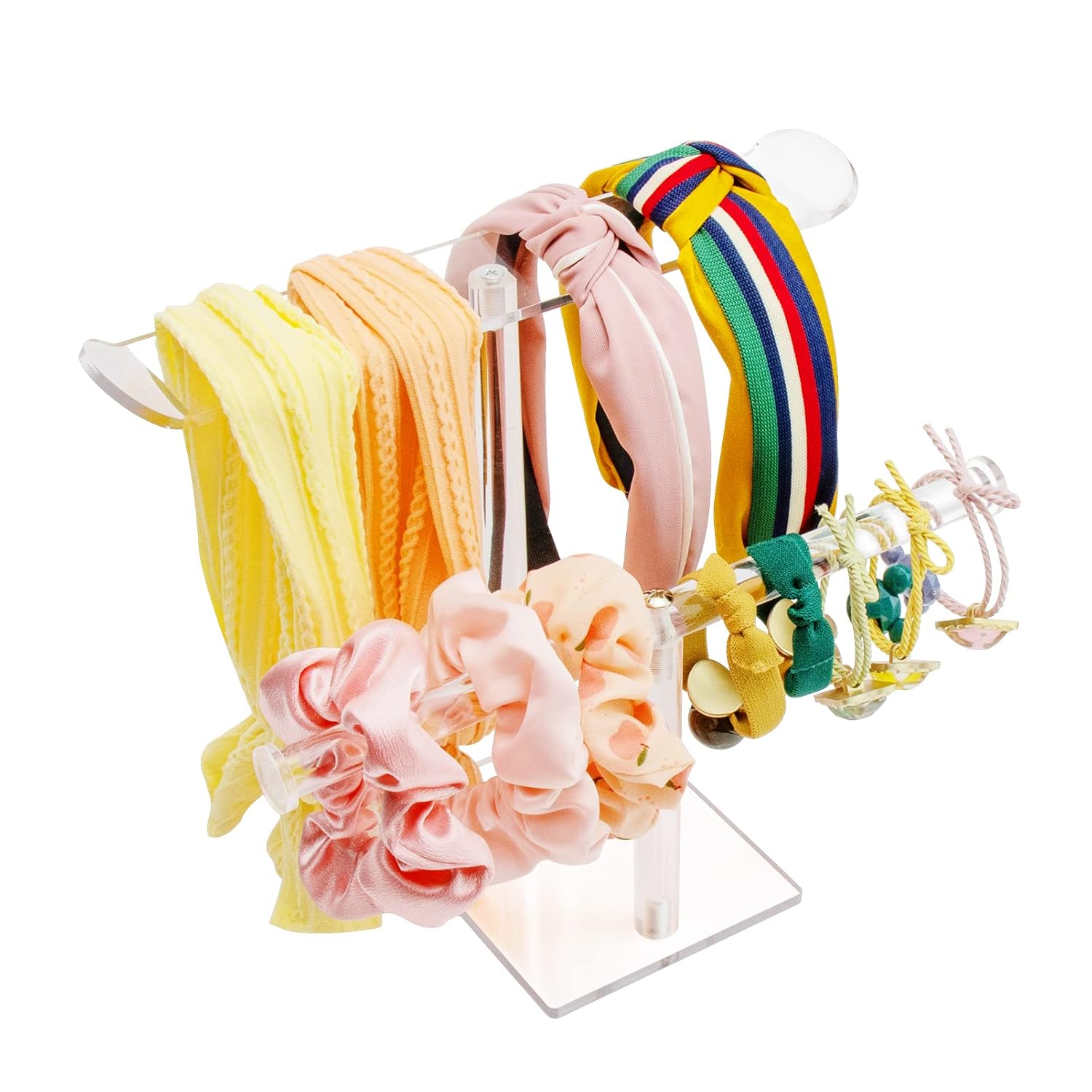 Bigfety Acrylic Headband Holder, 2-Tier Hair Accessories...