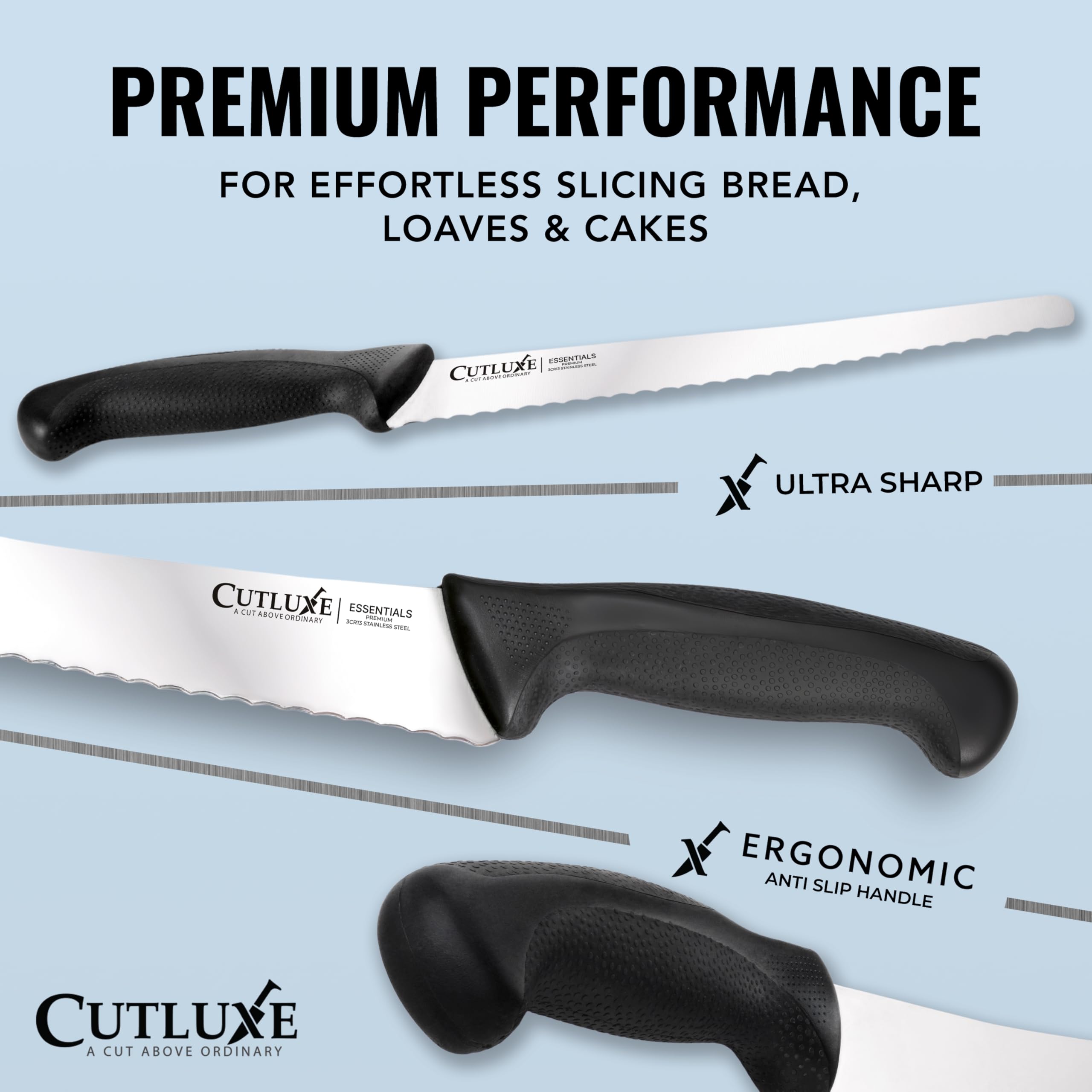 Cutluxe Bread Knife - Slice Sourdough with Ease -4