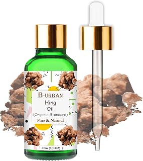 B-Urban Hing Oil(Ferula Assa-Foetida) 100% Pure & Natural Undiluted Essential Oil (10ml (0.33 FL OZ))