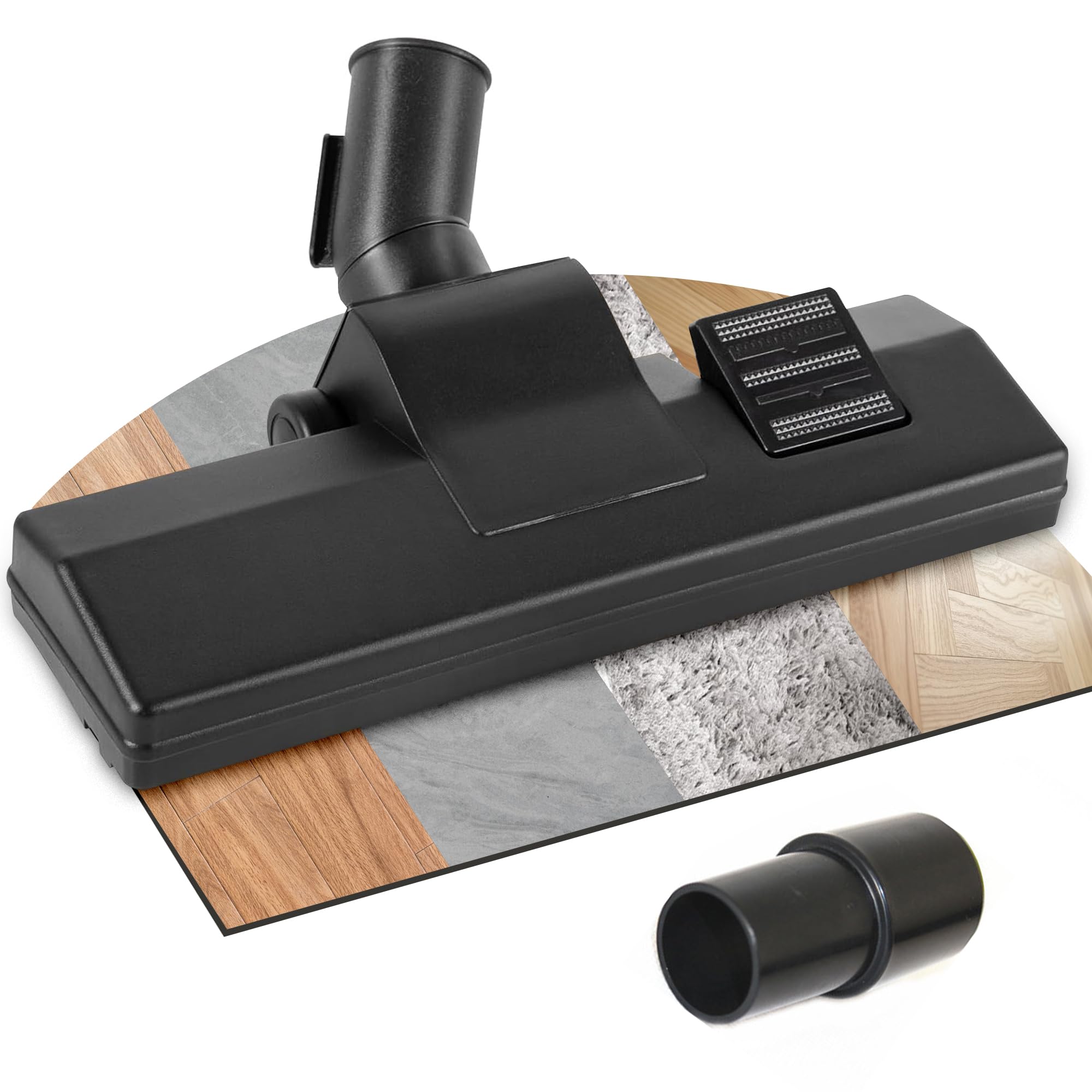 Uniwersalna szczotka do odkurzacza, szczotka kombinowana premium 35/32 mm, szczotka do odkurzacza z 2 kółkami i adapterem, odpowiednia do odkurzaczy AEG, Siemens, Miele, Bosch itp.