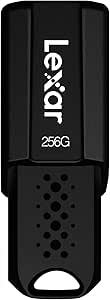 Lexar 256GB JumpDrive S80 USB 3.2 Gen 1 Flash Drive for Storage Expansion and Backup, Up to 150MB/s Read, Black (LJDS080256G-BNBNU)