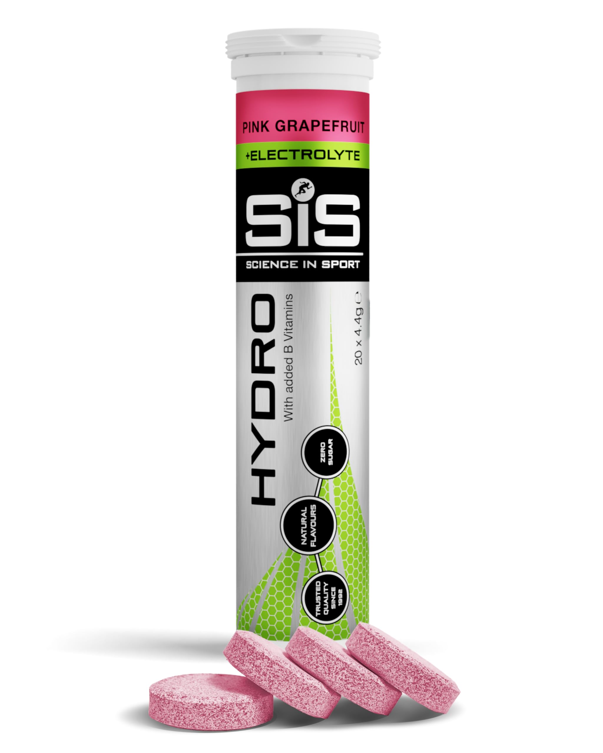 Science In Sport Unisex Pink Sis Hydro Tablets + Electrolytes Grapefruit 20 Tablets