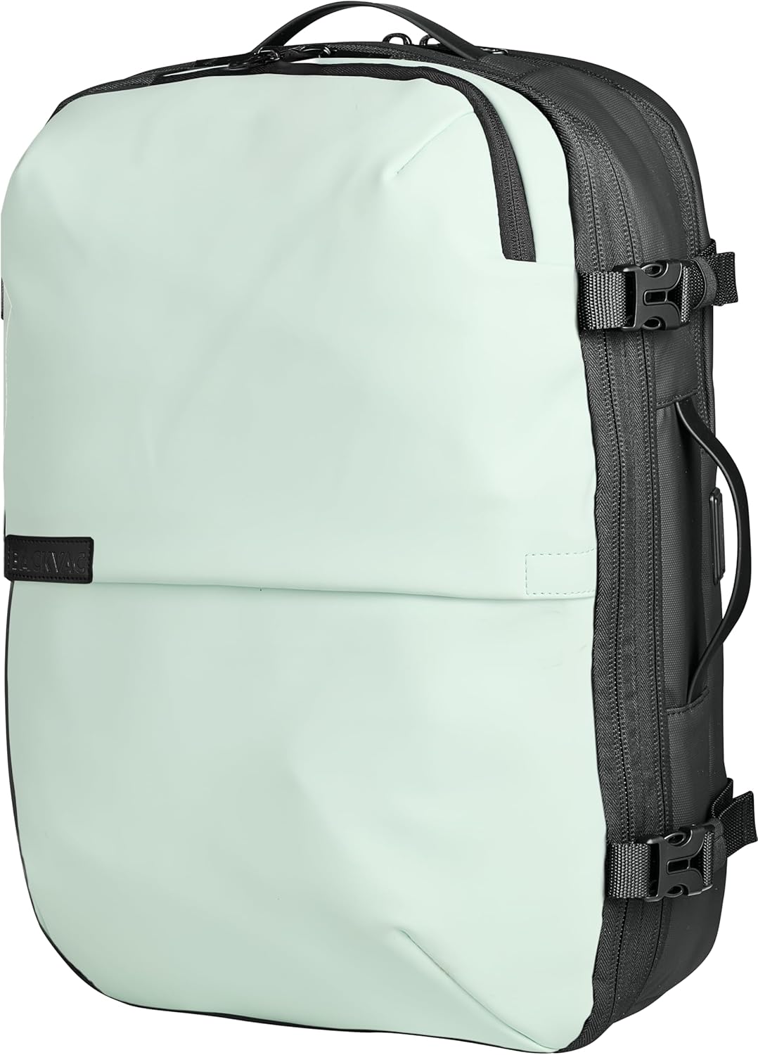 Travel Backpack 60L Expandable Air Compression System Water Resistant TSA Lock Carry-On Suitcase Luggage (Pastel Blue)