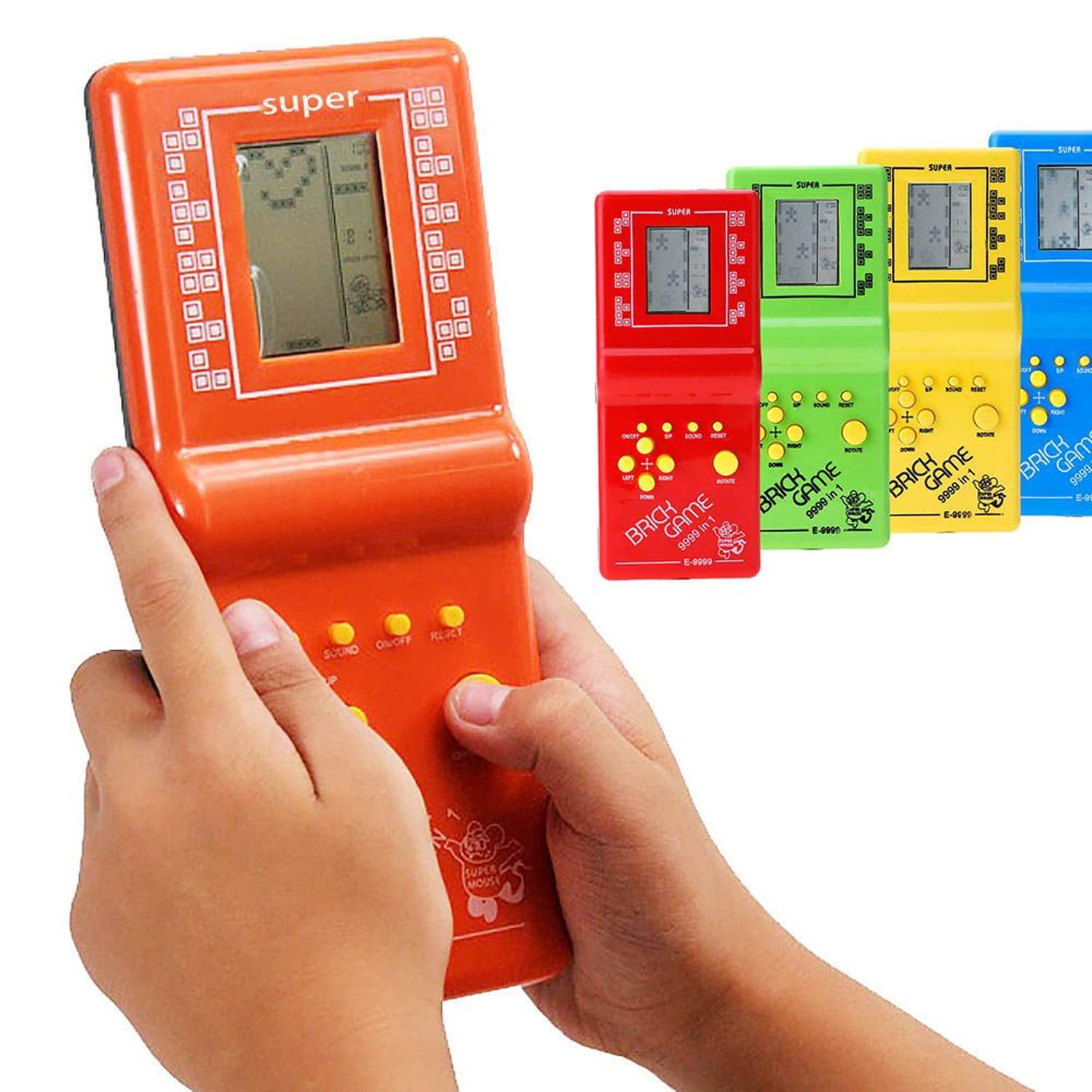 Handheld Portable Indoor and Outdoor Brick Game 9999 in 1 Video Game Compatible for Kids - Colour and Design as per Stock Multicolored (B0D355V3JN) Amazon Price History, Amazon Price Tracker