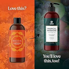 Arnica Massage Oil for Muscle Relaxing - Comforting Sore Muscle Massage Oil for Full Body Relief with Soothing Chamomile Lavender Peppermint & Rosemary Essential Oils - Vegan & Non GMO (16 Fl Oz)