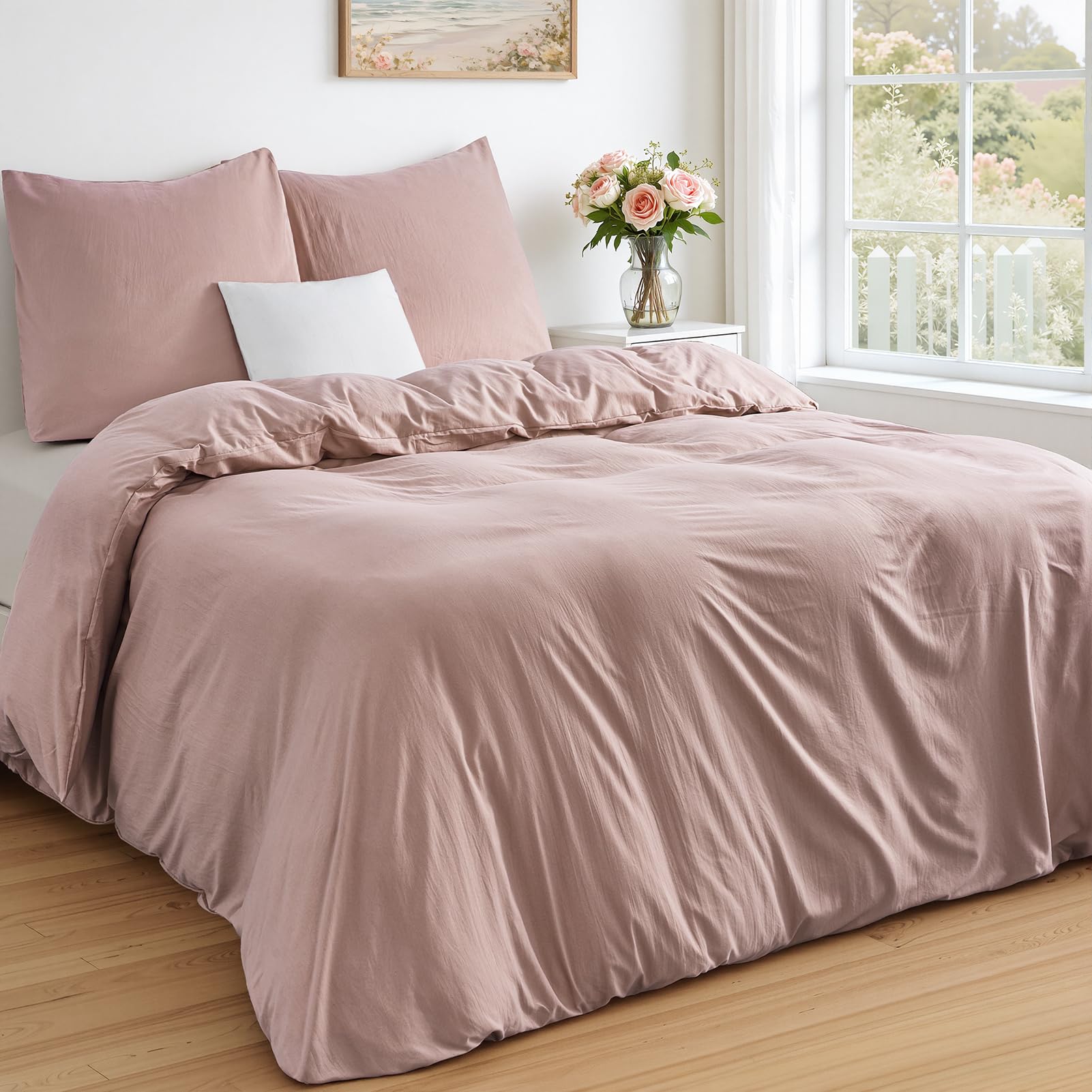 Duvetnova Bettwäsche- Weiche Vorgewaschene ÖKO-TEX Polyester Mikrofaser Bettwäsche-Set