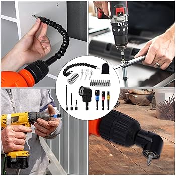 Amazon | フレキシブルドリルビット拡張セット、105°直角ドリル