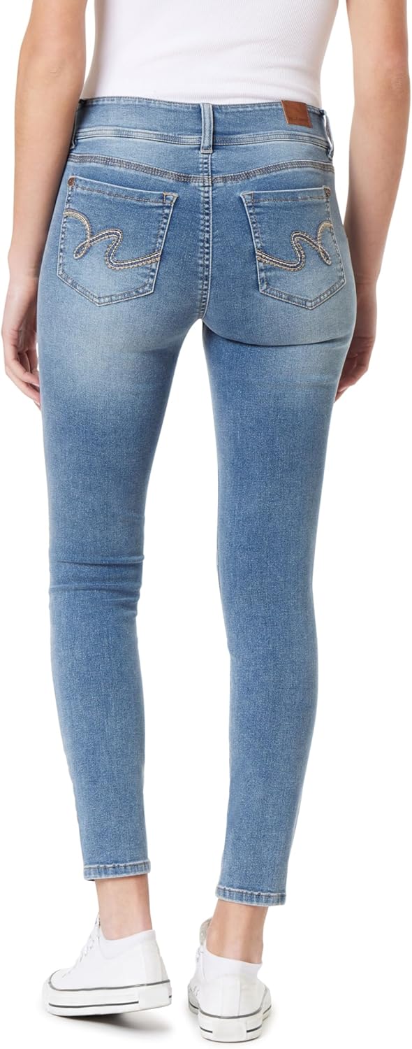 WallFlower Women’s Ultra Fit Mid-Rise Insta Soft Denim Juniors Jeans (Also Available in Plus Sizes)