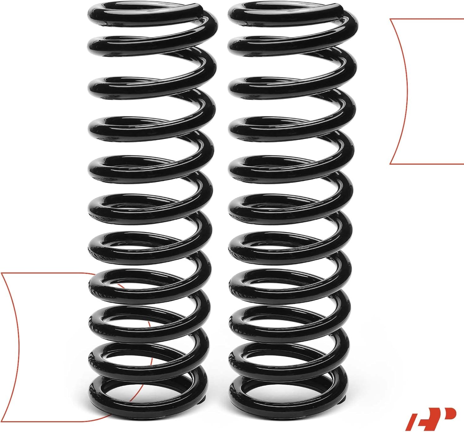 A-Premium 2Pcs Front Suspension Coil Spring Set Compatible with Chevrolet Chevelle 1969-1972, El Camino 1969-1970 & Oldsmobile Cutlass, Cutlass Supreme, F85 1968-1972 & Pontiac GTO, LeMans, Tempes