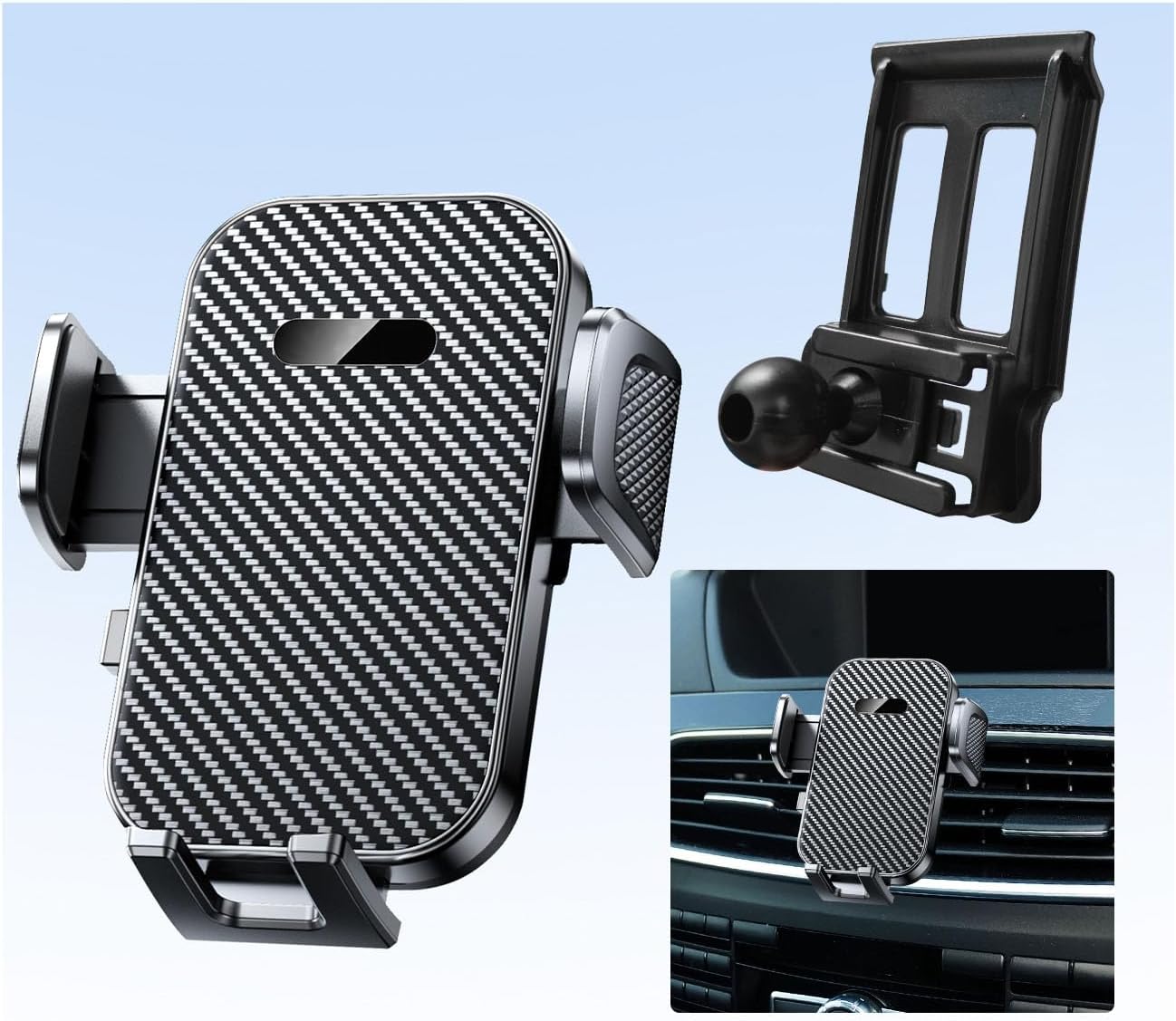 Car Phone Holder for Benz C-Class 2012-2014 Accessories,Ultra-Stable Clip with Anti-Shake,360° Rotation Smart Phone Mount