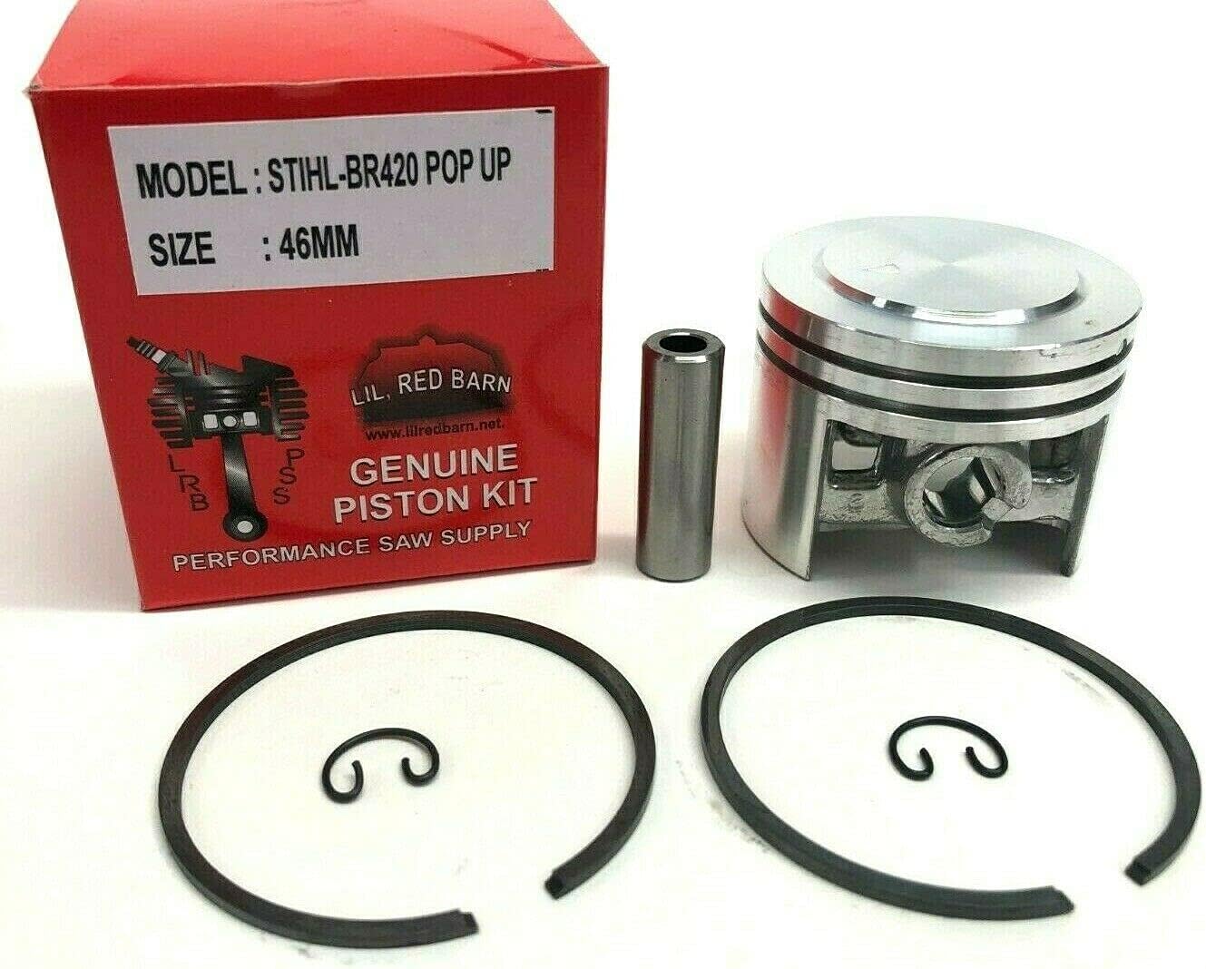 Pop Up Piston Kit Compatible with Stihl BR400, BR420 Leaf Blowers 46mm Replaces Part #4203-030-2001Extra Power and Compression! Two Day Standard Shipping to All 50 States!