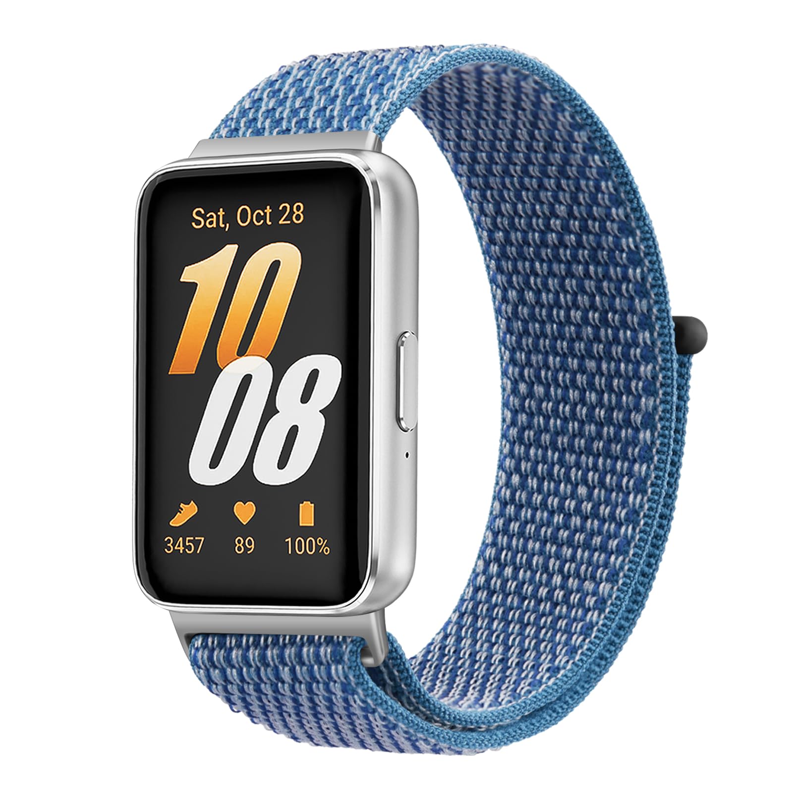 Loop Nylon Strap for Samsung Galaxy Fit 3 Band，Breathable Elastic Straps for Galaxy Fit 3 Straps Women Men Cape Blue