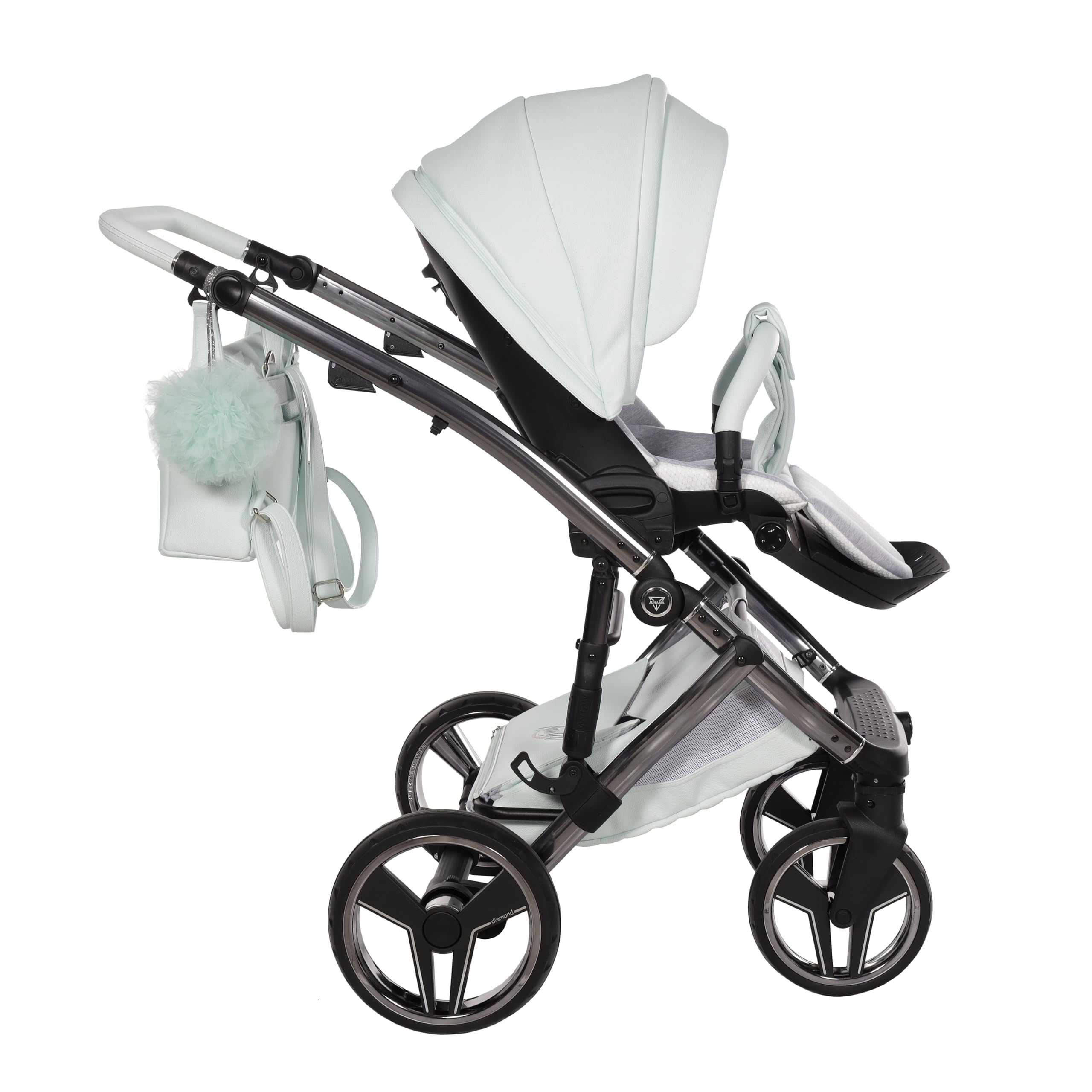 Junama Passeggino Candy 2in1 3in1 4in1 (04 - menta, 4in1 con base ISOFIX)