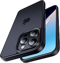 CASEKOO Matt Power für iPhone 16 Pro Hülle [TOP Militärschutz] Stoßfeste Kratzfeste Schutzhülle (Anti-Fingerabdruck) Dünne Griffige Mattierte Handyhülle iPhone 16 Pro Case Slim, Edel Schwarz