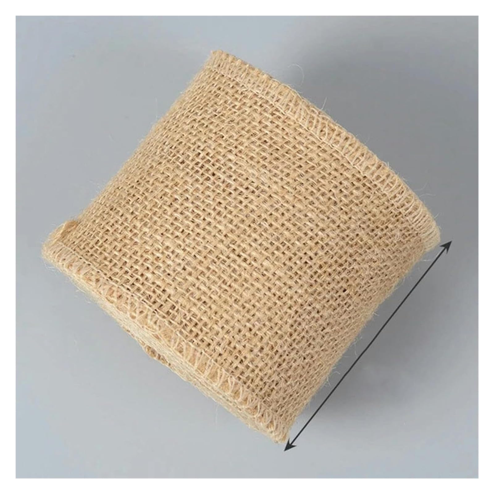 wstążka jutowa, Wstążki jutowe 2 m rolka podwójna ścianka DIY Wrap Craft Wedding Party,5-12 cm(Width 8cm)
