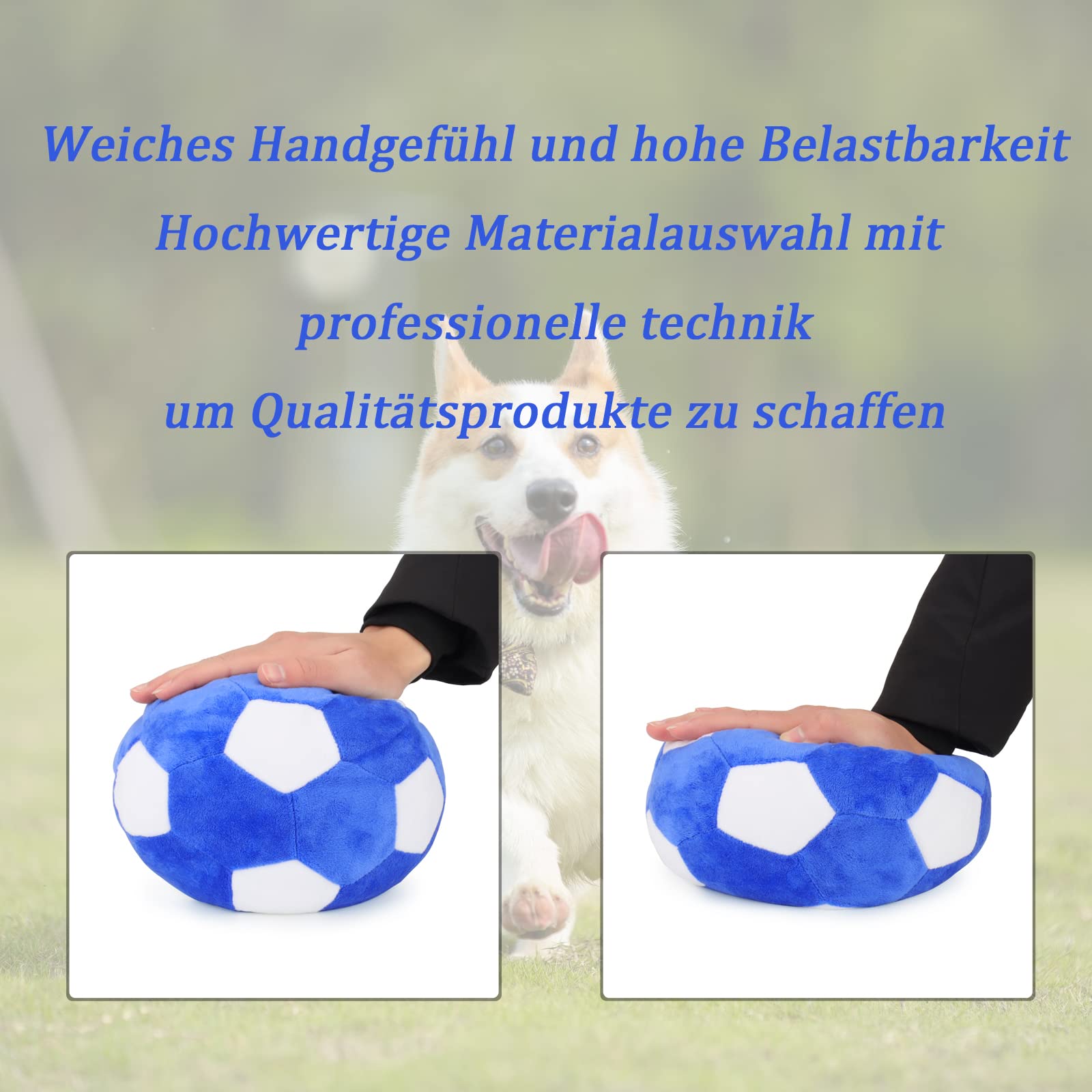 Pluche voetbal hondenspeelgoed,hondenspeelgoed voetbal piepen,Pluche