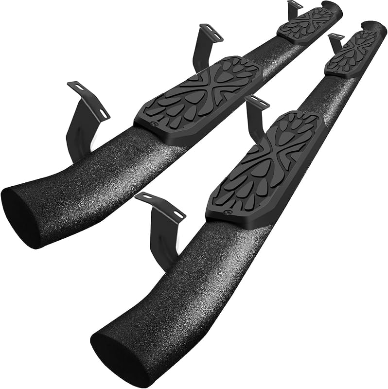 Running Boards Compatible with 2005-2023 Toyota Tacoma Double Cab | Running Boards For 2005-2023 Toyota Tacoma Double Cab(4 Full-Size Doors), 3.5 In Side Steps, Carbon Steel Step Bar Nerf Bar