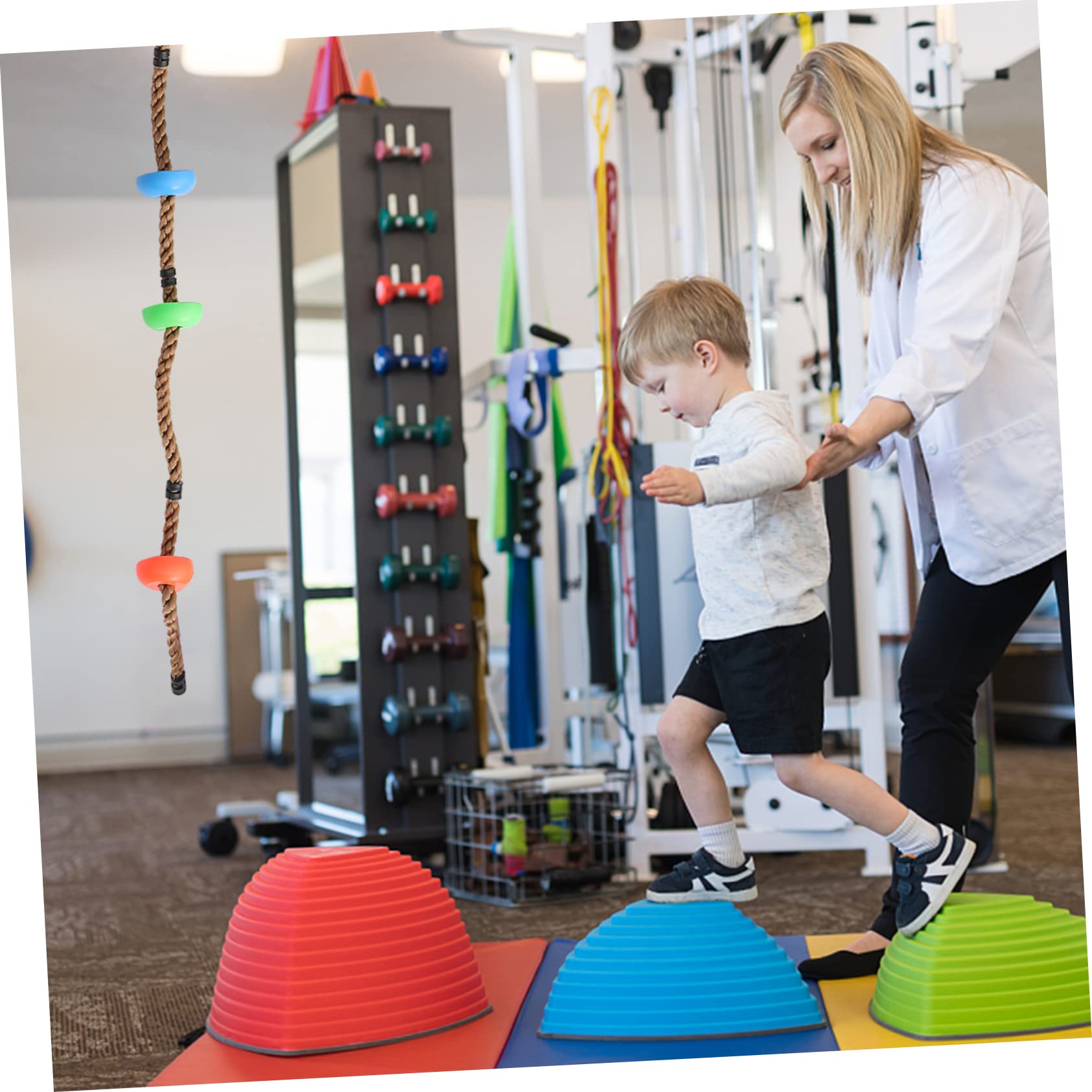 Toddmomy 1Pc Disc Swing Climbing Rope Creative Outdoor for Fun Exercise Swing for Backyard Play Engaging Climbing Disc with Spiral Texture for Active Random Color