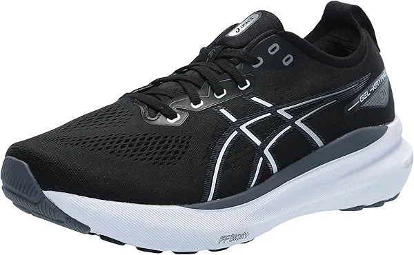 ASICS Men's Gel-Kayano 31 Running Shoes, 11.5, Black/White