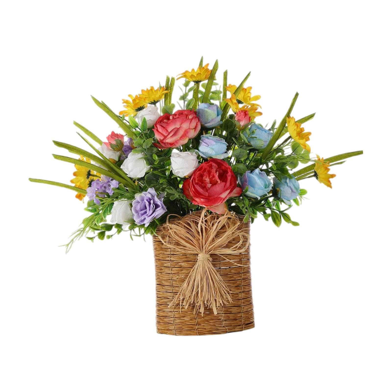 Baoblaze Panier de porte de porte couronne de couronne de porte pour porte d'entrée Ornement suspendu pour intérieur extérieur