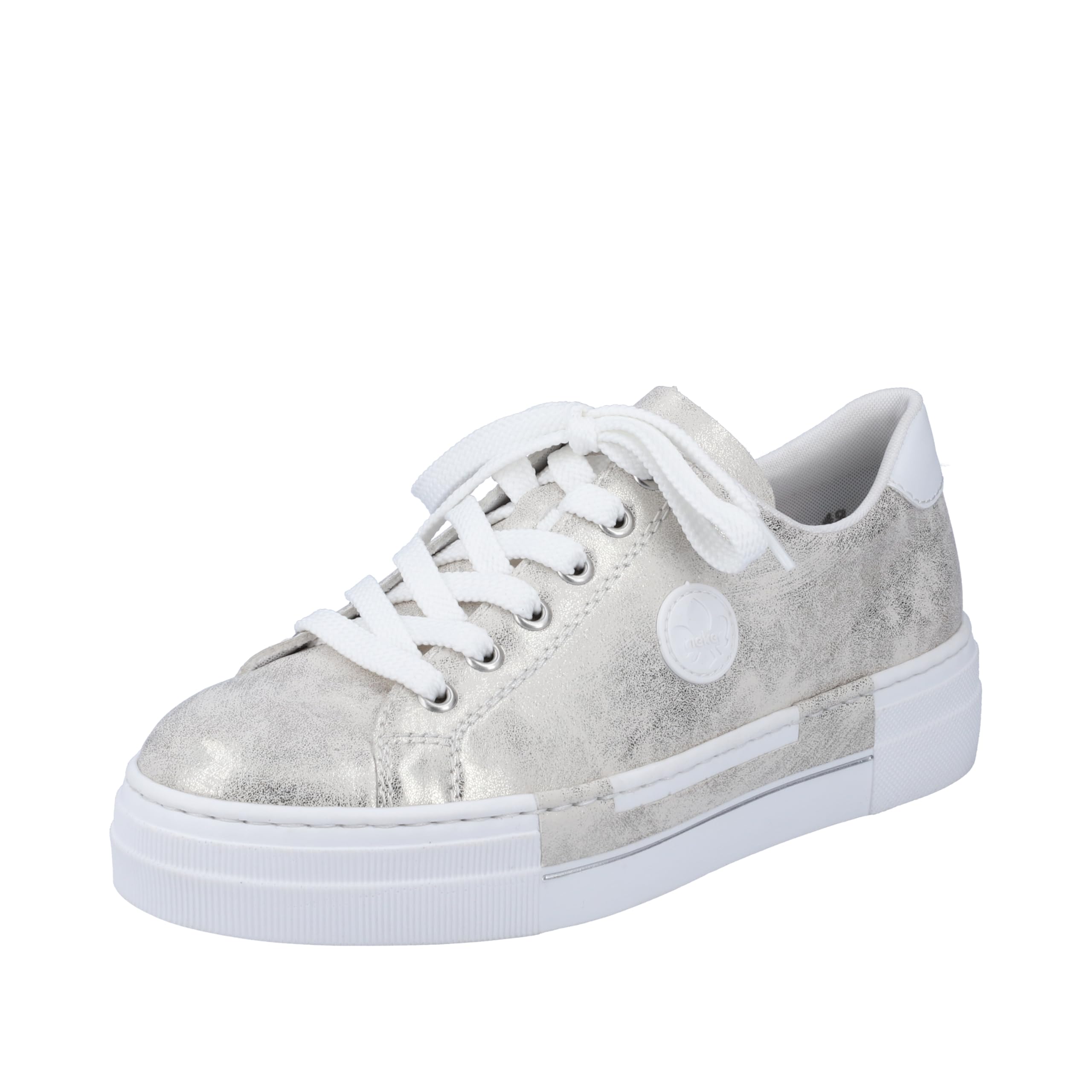 Rieker N49W1 Women's Low-Top Trainers, Metallic 90, 40 EU