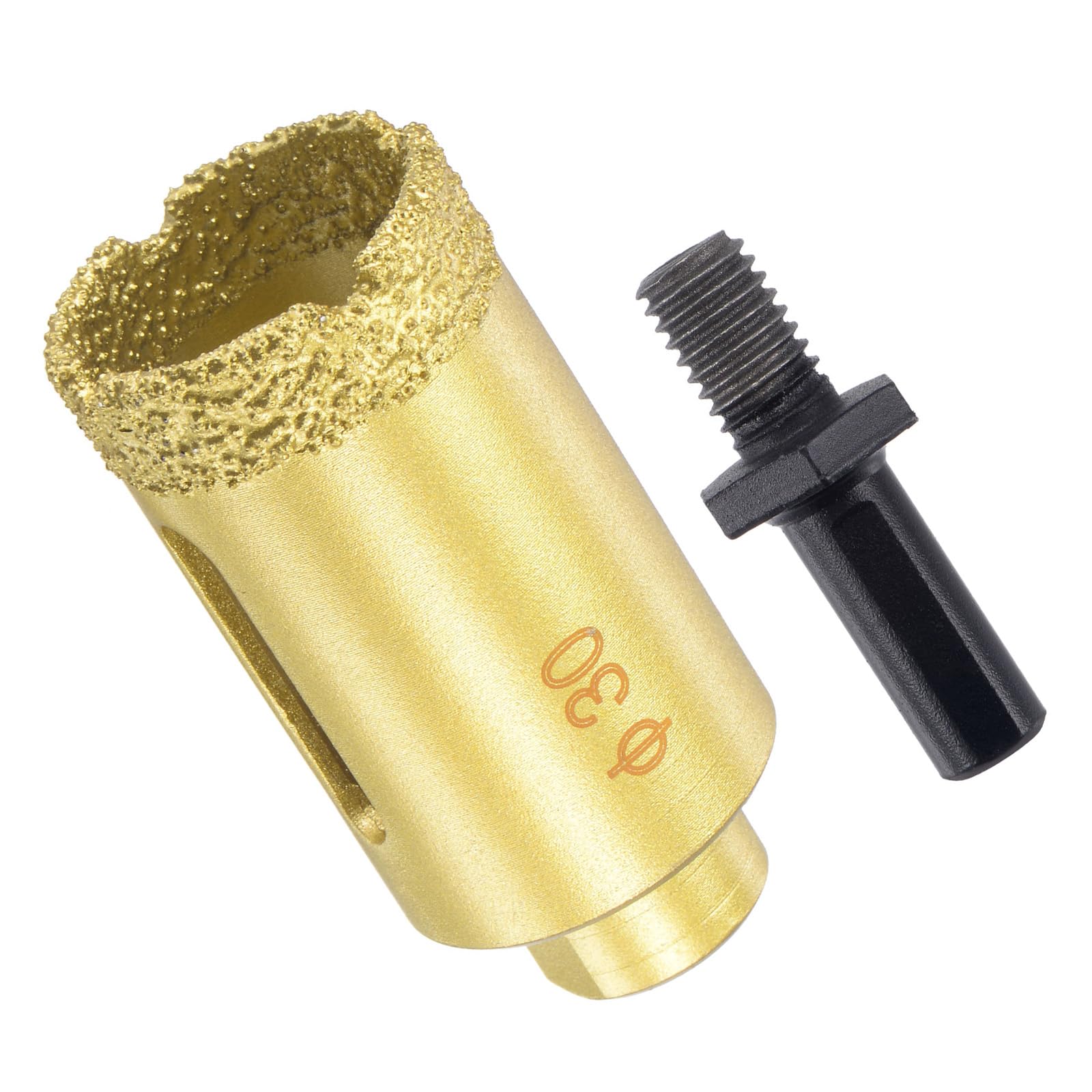 CoCud Diamond Drill Bits Set, 30mm Cutting Diameter, Brazed Diamond Core Drill Bits with M10 Arbor Adapter