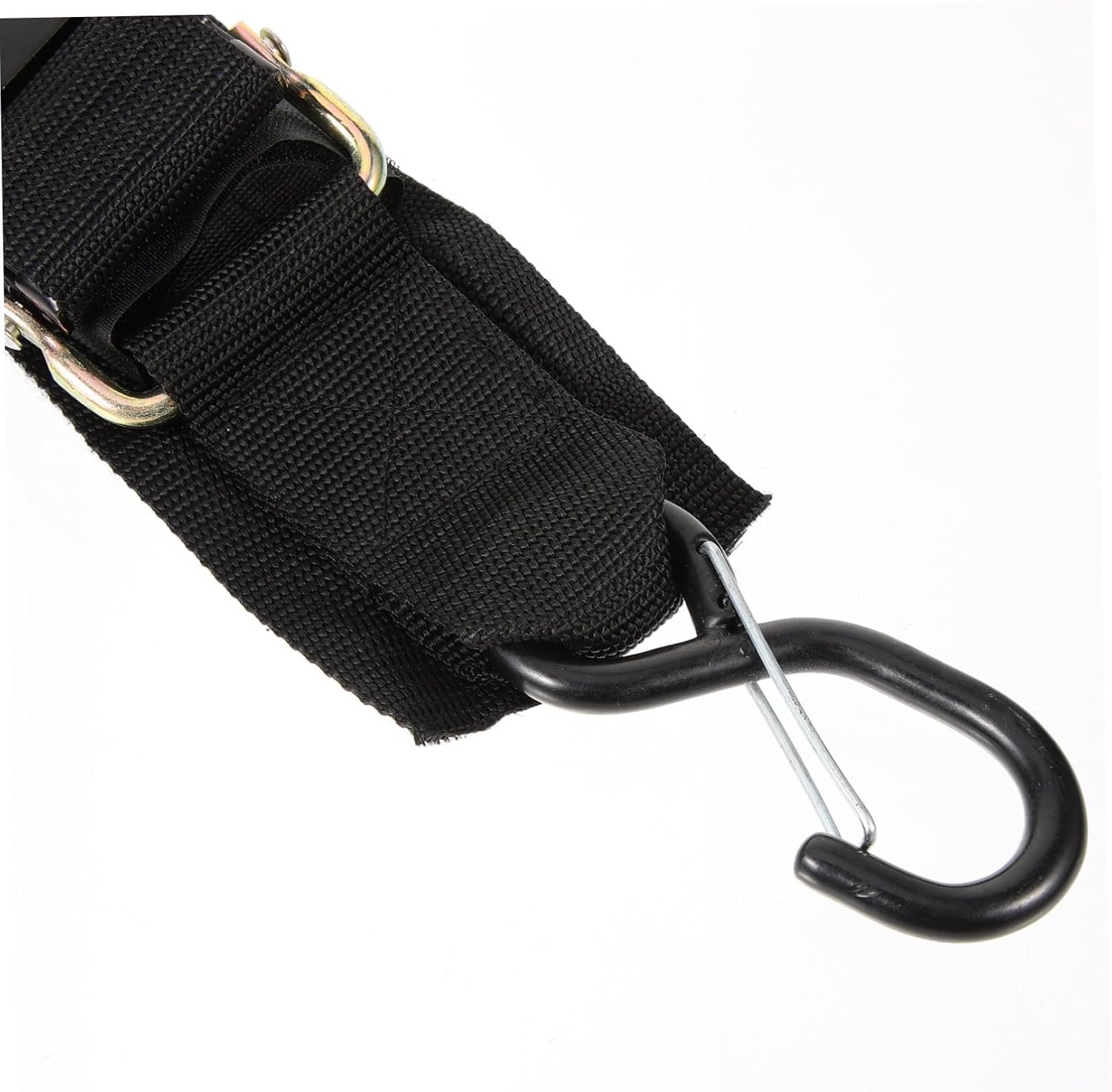 Operitacx Boat Trailer Tie-Down Straps with Security Lock Nylon Boat Winch Straps for Kayak and Small Watercraft Set of 2 for Boating and Trailer Use