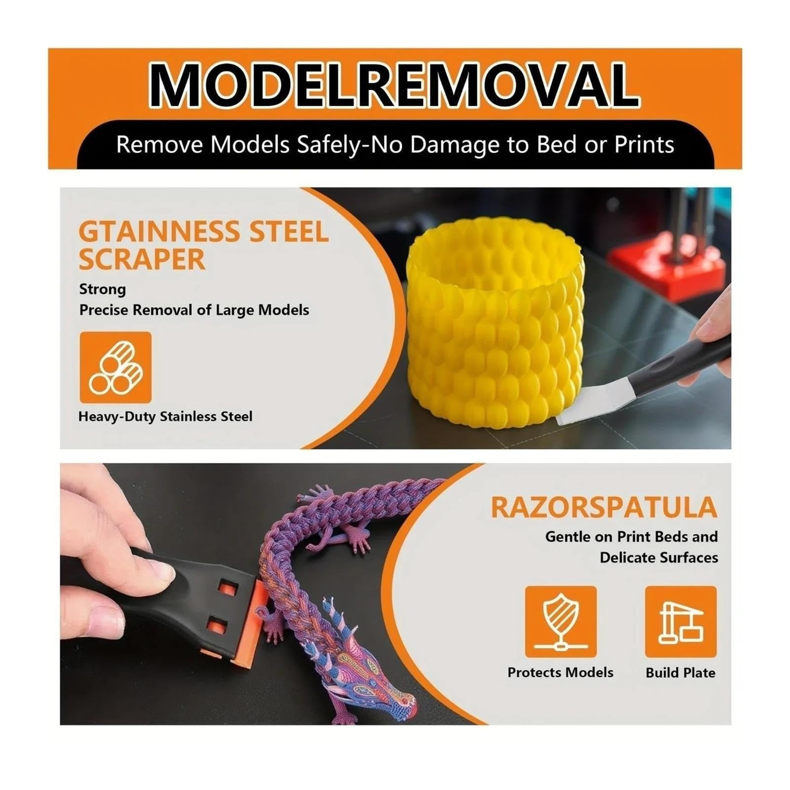 Kit di pulizia degli ugelli della stampante 3D, accessori for la manutenzione della stampa 3D(Set-1)