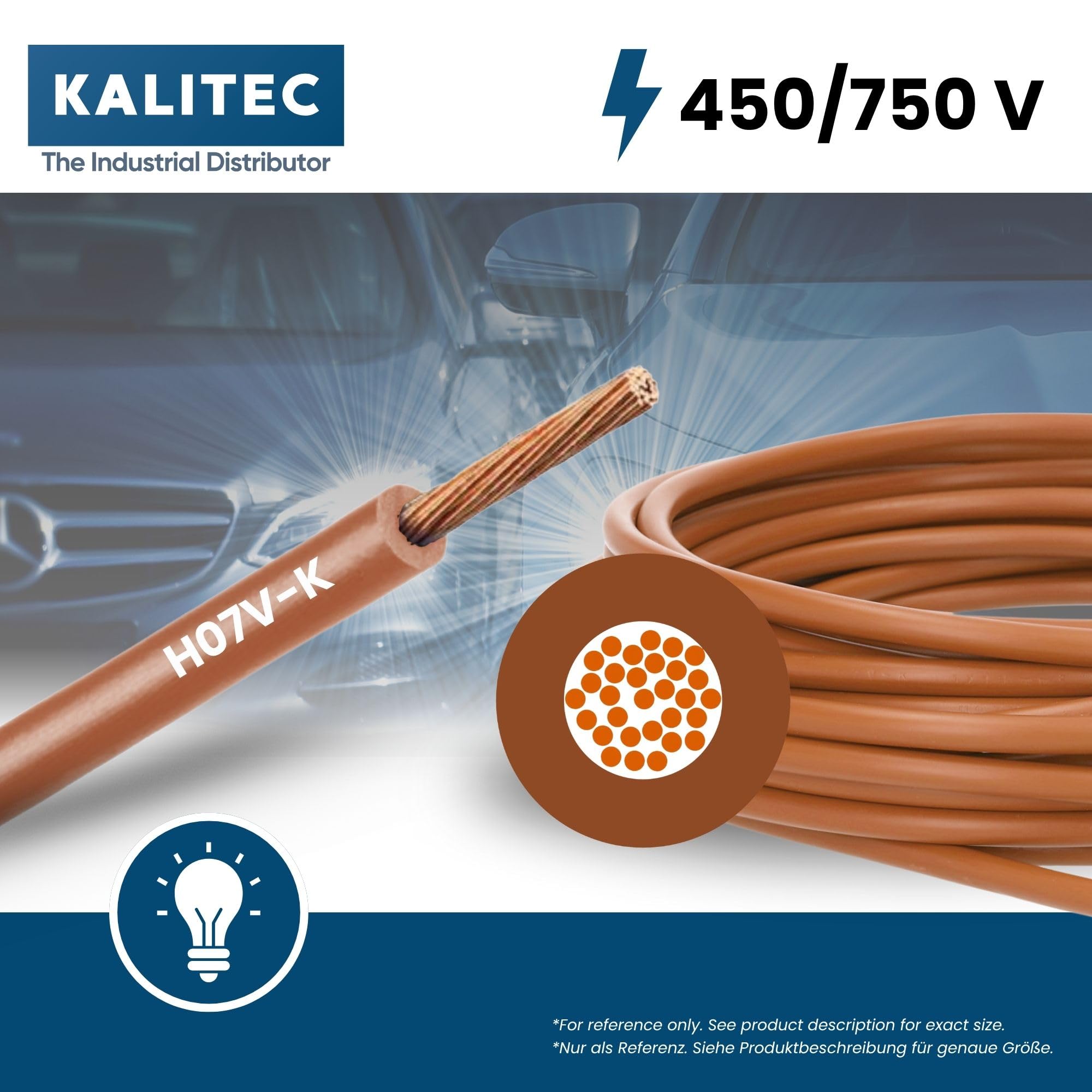 Kalitec Cavo Di Cablaggio Flessibile H07V-K Da 6 Mm², Filo - Foto 6