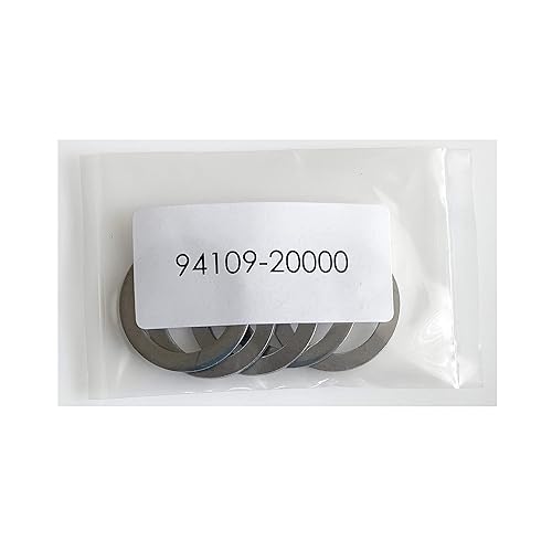 Vista 25 de Juntas de tapón de drenaje de aceite, arandela de cobre de 0.55 pulgadas (0.551 in), junta de tapón de aceite sin fugas, compatible con Mercedes