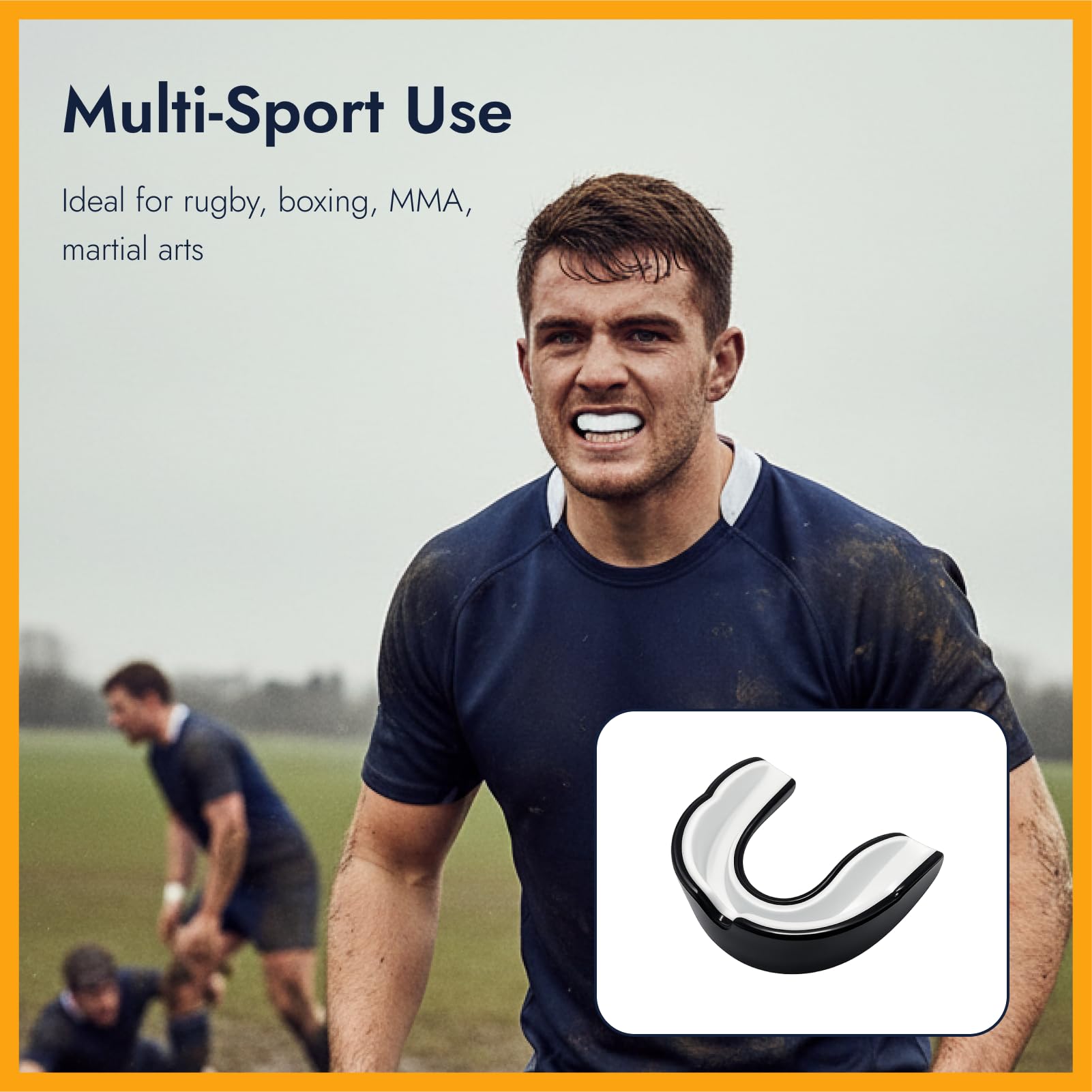 4 Pezzi Paradenti Sport per Adulti, Protezione Denti Boxe e Arti Marziali, Mouth Guard con Custodia, Paradenti Sportivo per MMA Rugby Hockey Allenamento